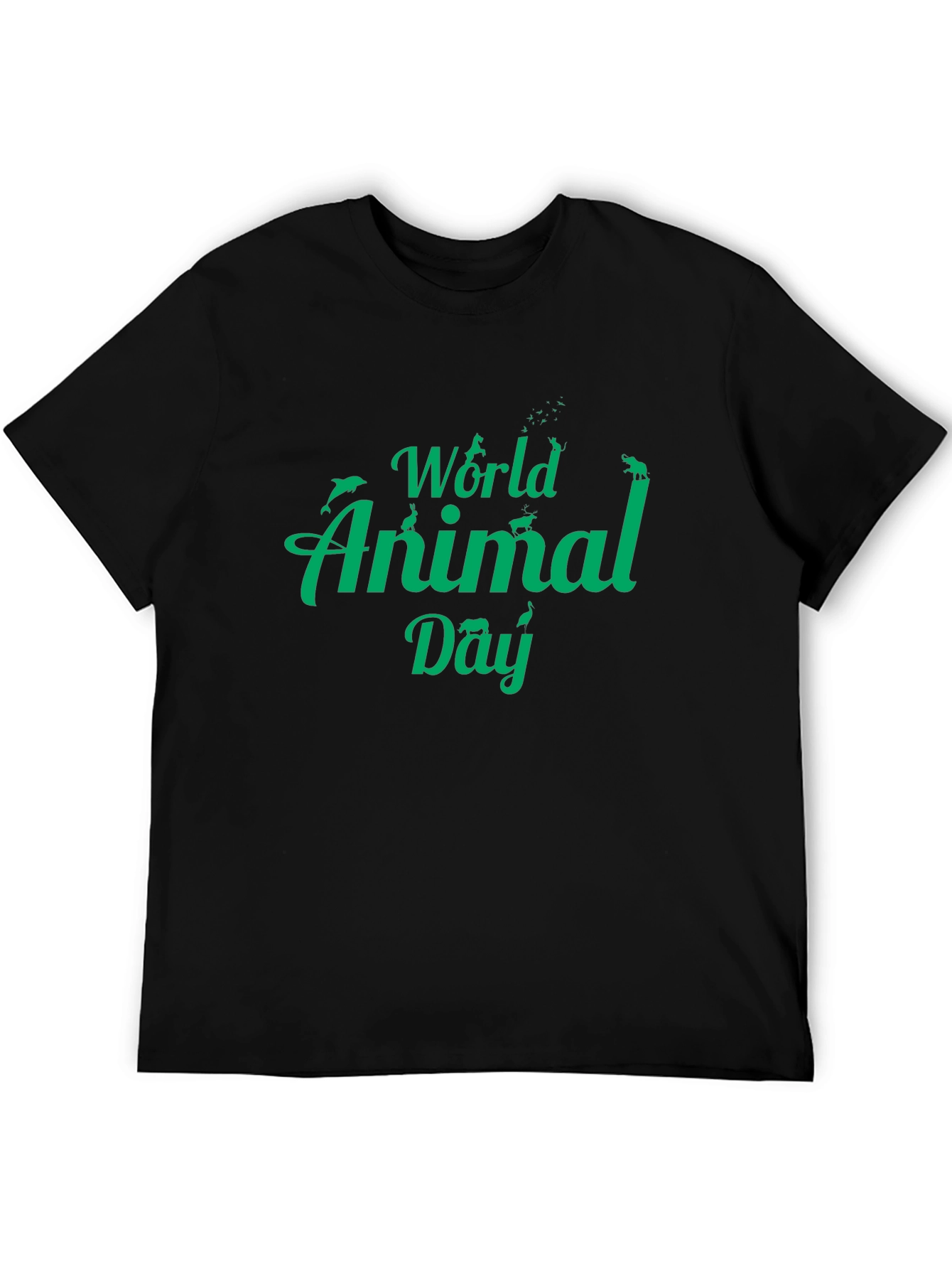 World Animal Day T-Shirt - Black