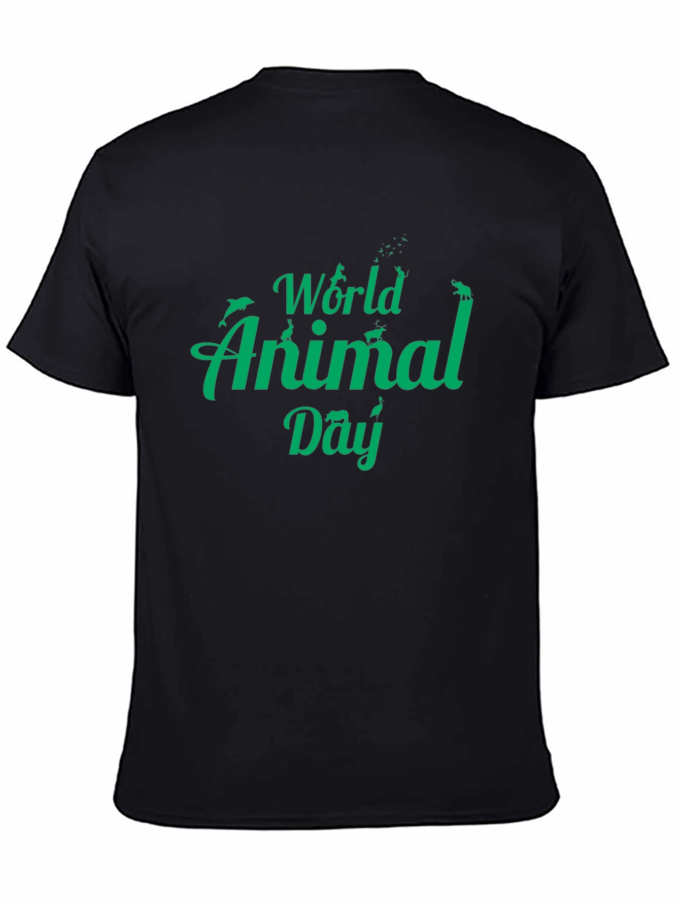 World Animal Day T-Shirt - Black