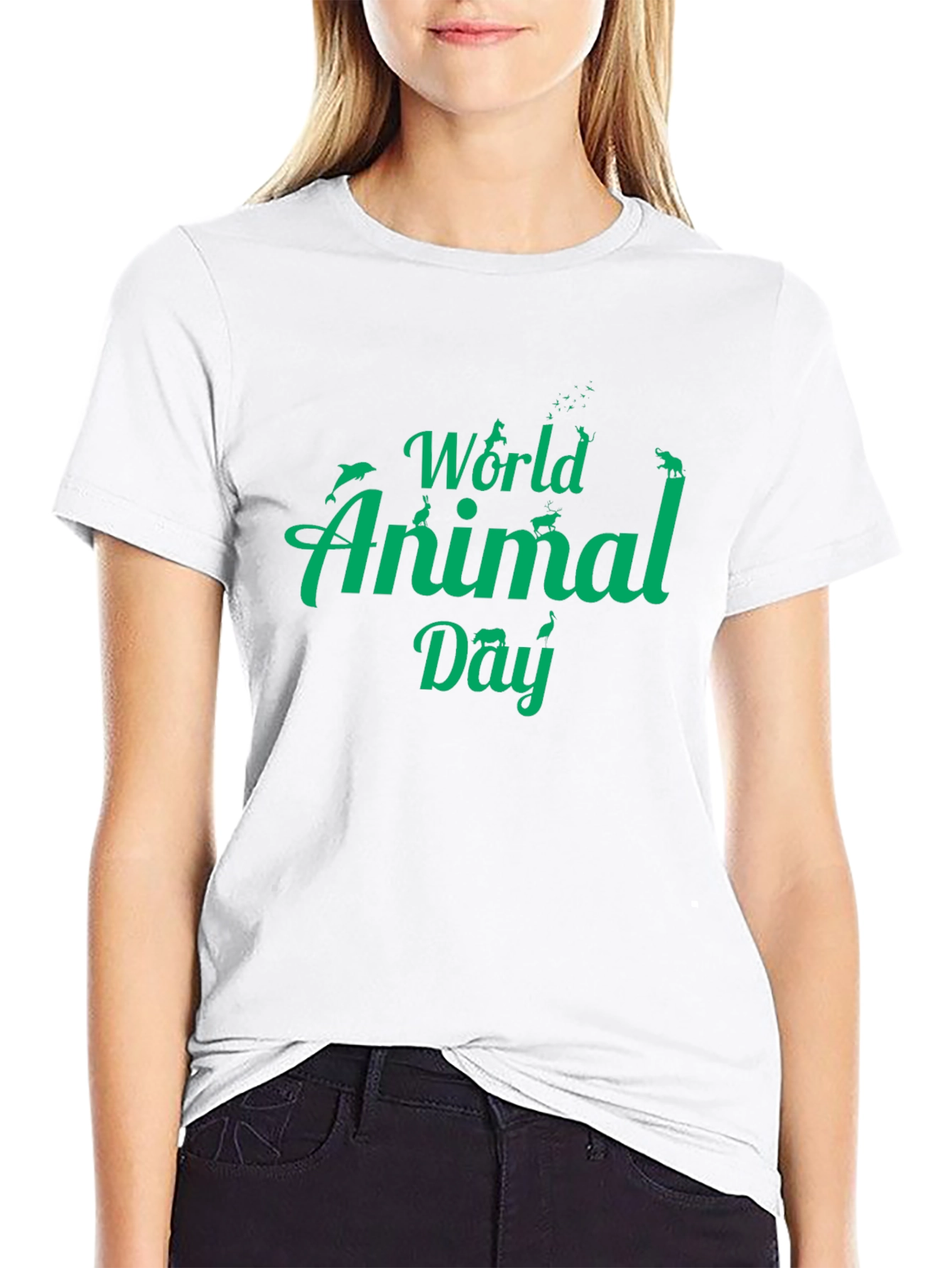 World Animal Day T-Shirt - Black