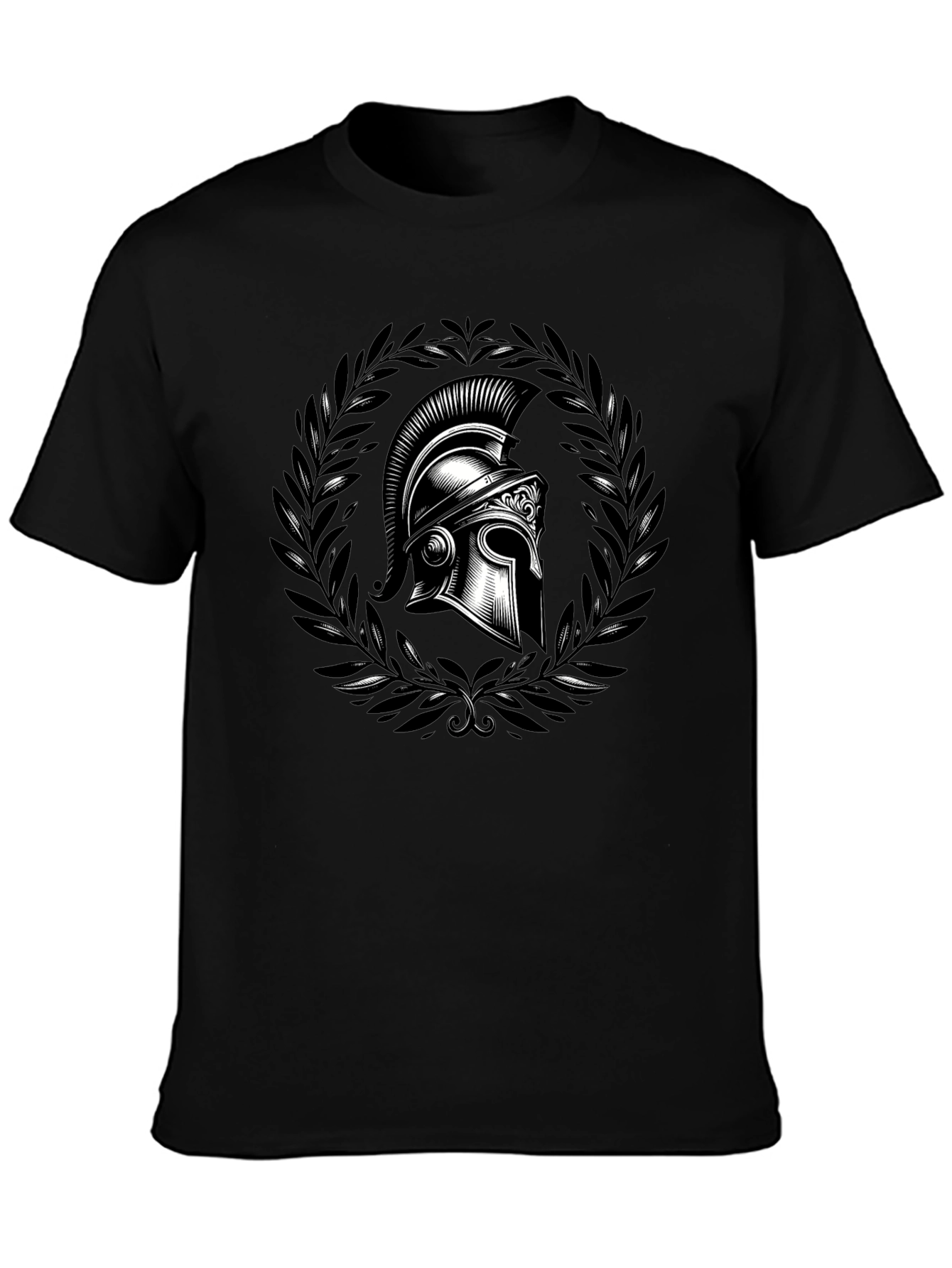 Spartan Helmet Graphic Tee - Black