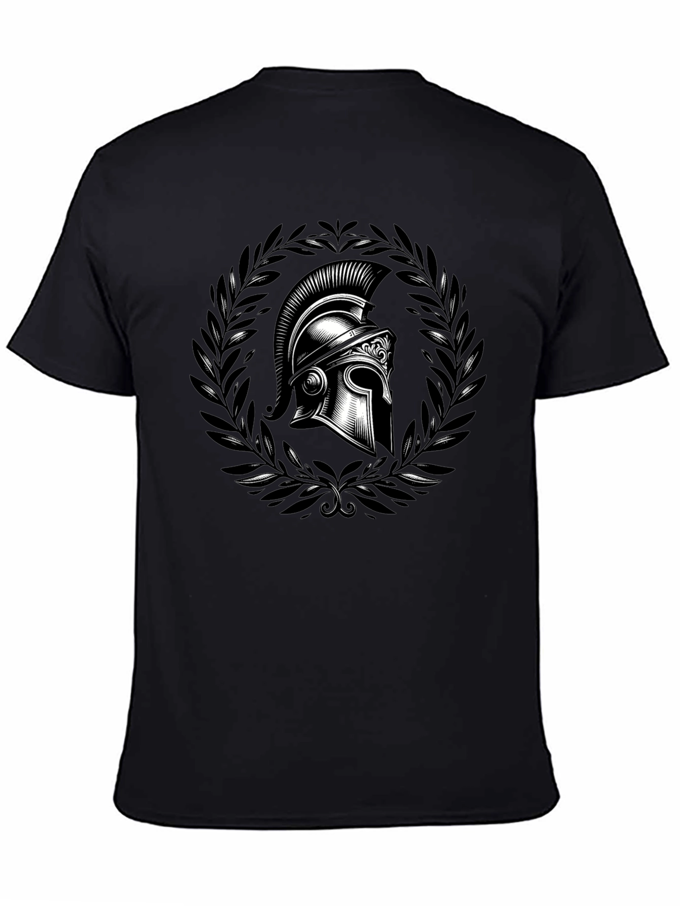 Spartan Helmet Graphic Tee - Black