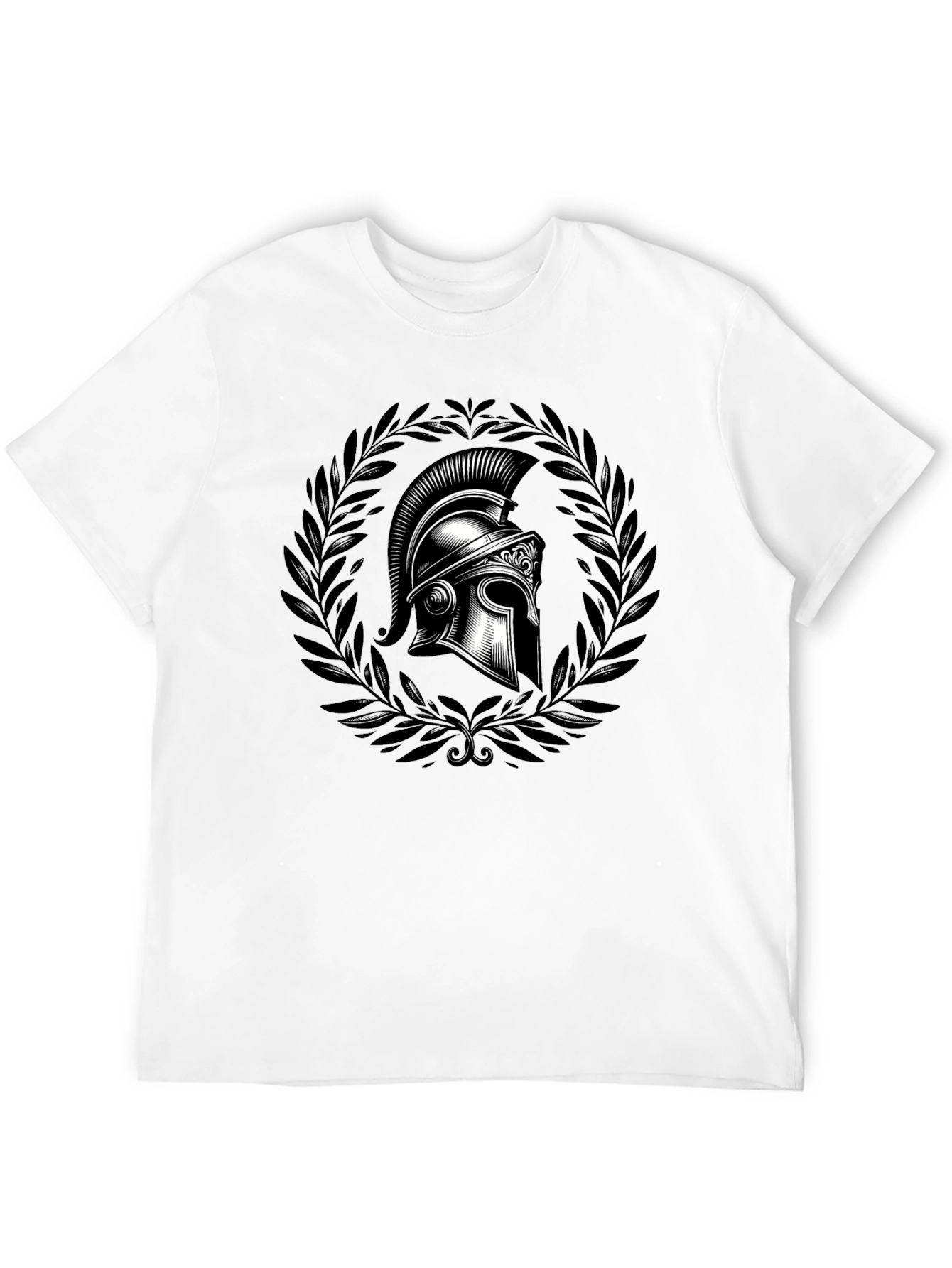 Spartan Helmet Graphic Tee - Black