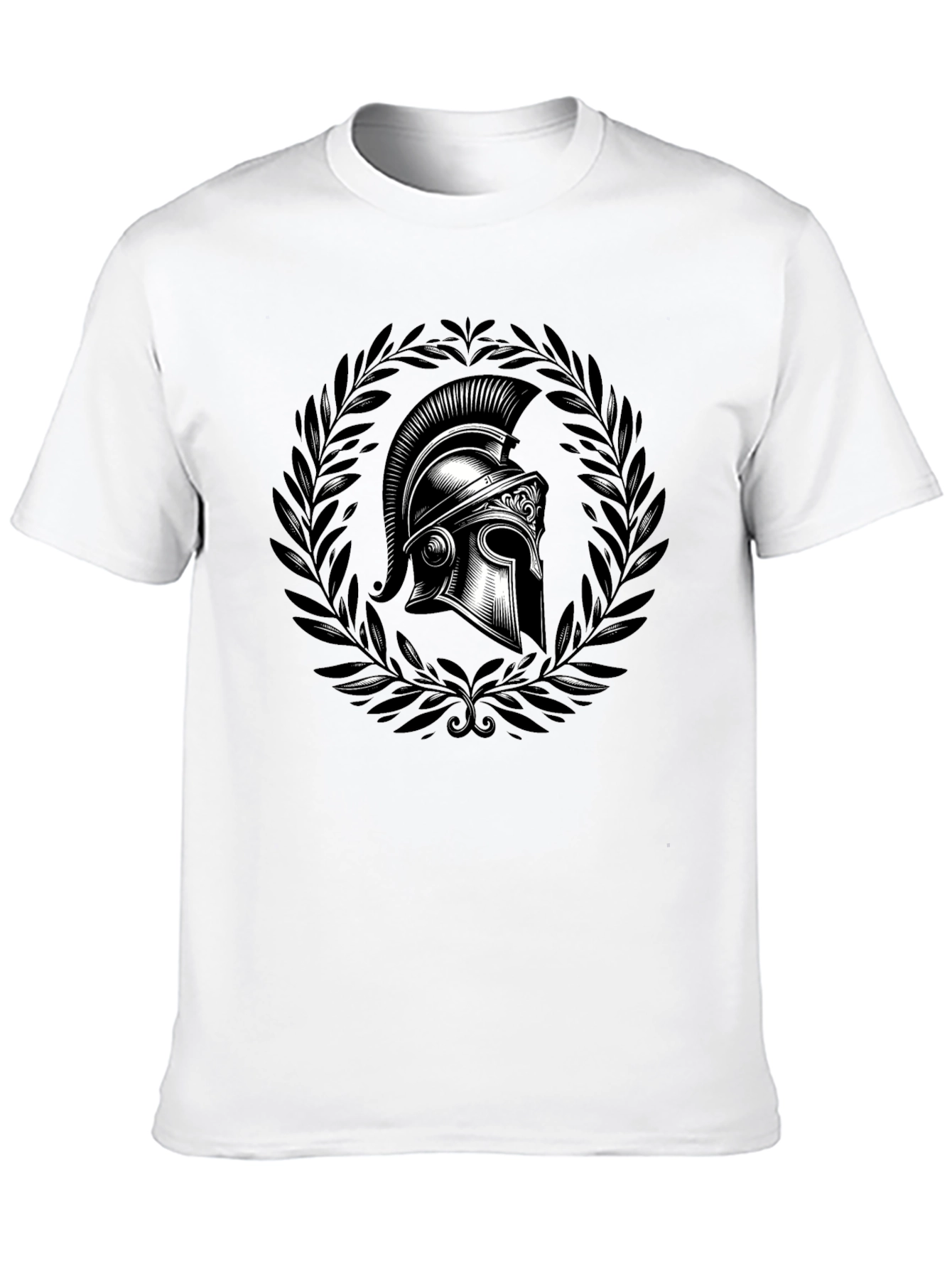 Spartan Helmet Graphic Tee - Black