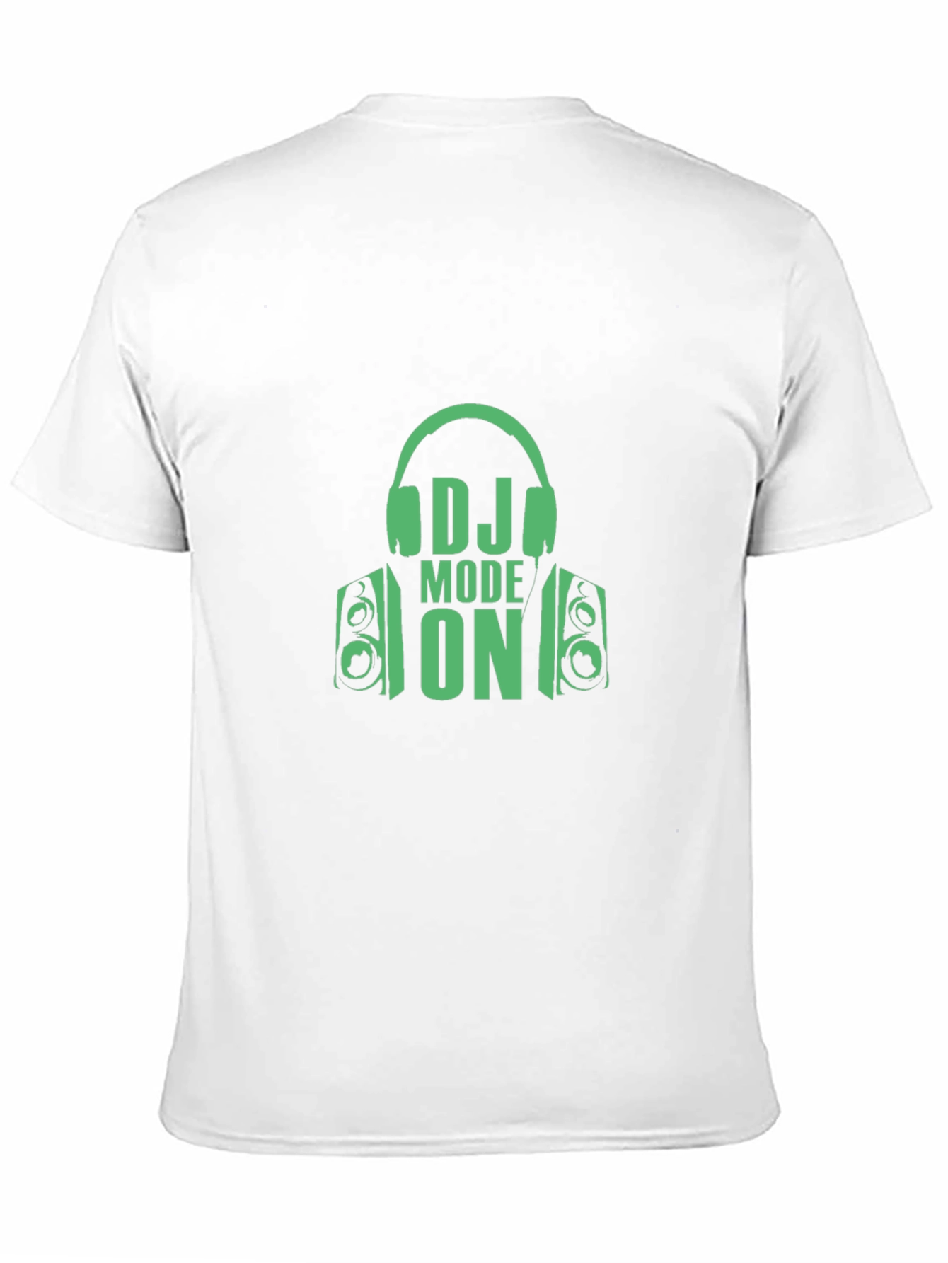 DJ Mode On Graphic Tee - Black Cotton T-Shirt
