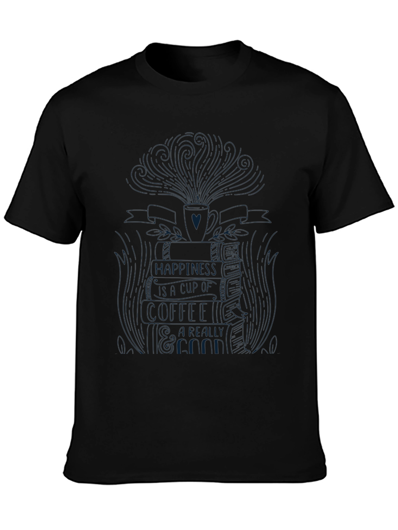 Black Graphic Tee: Find Happiness Within T-Shirt