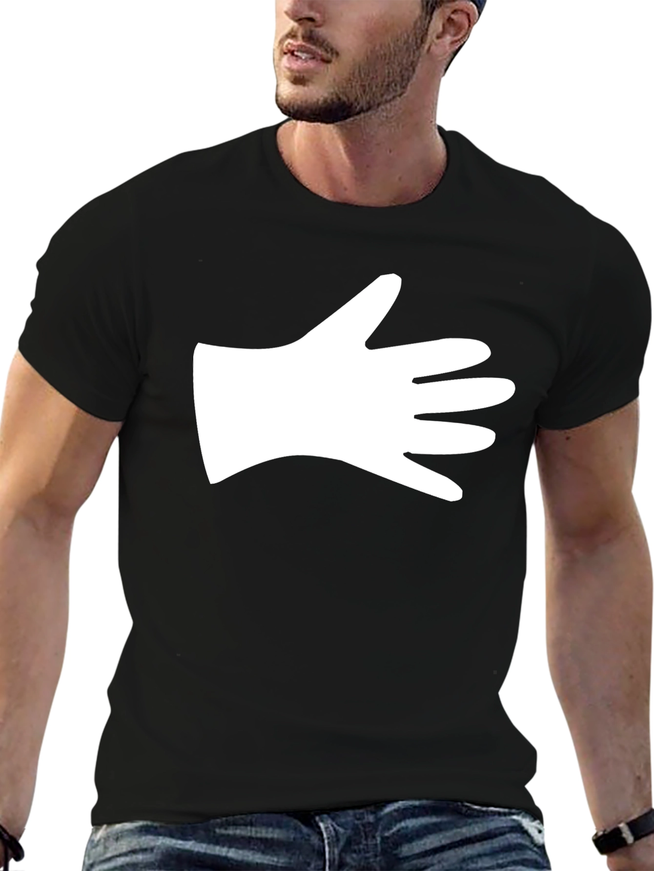 Hand Graphic Black T-Shirt - Stylish & Unique