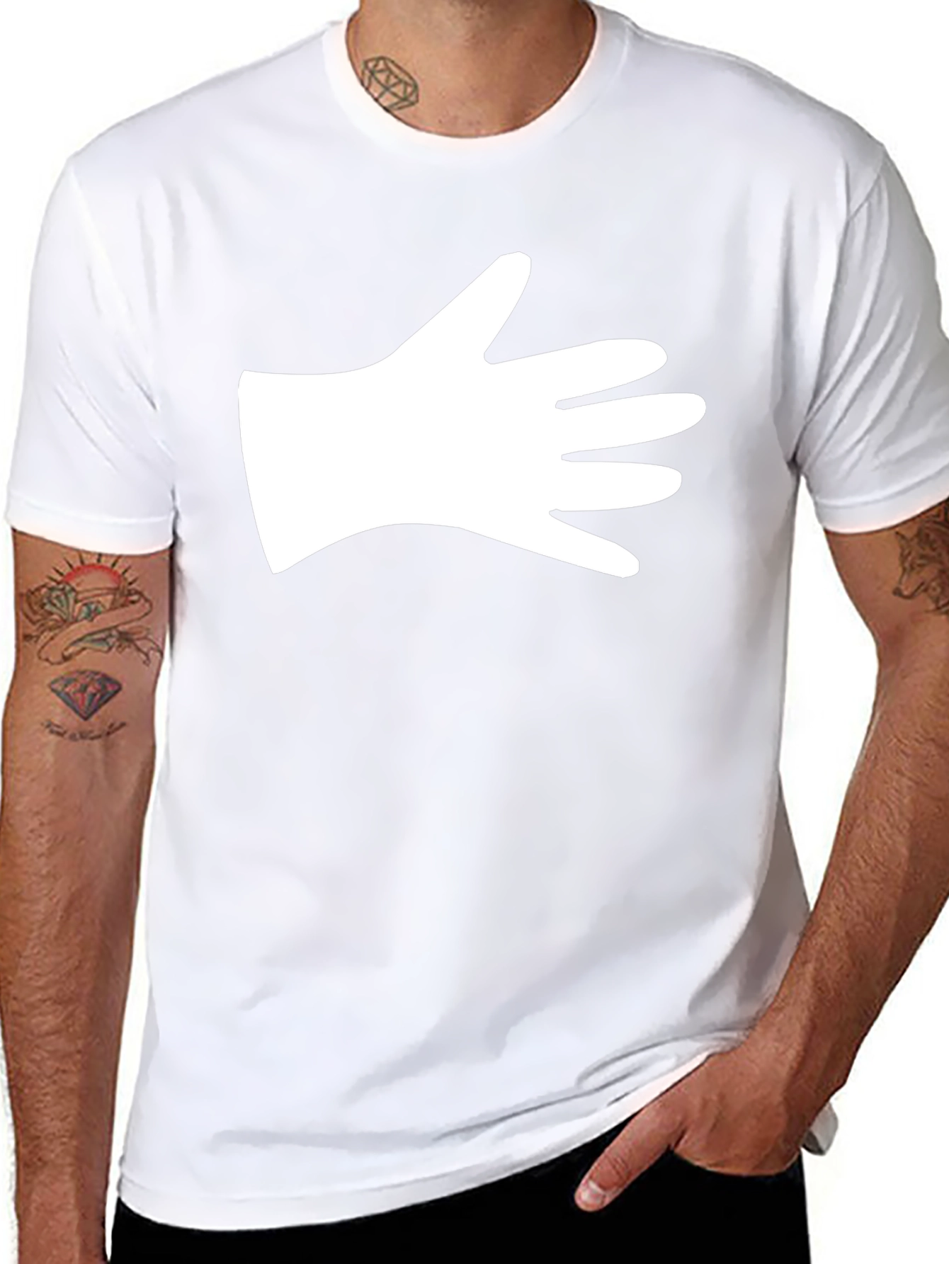 Hand Graphic Black T-Shirt - Stylish & Unique