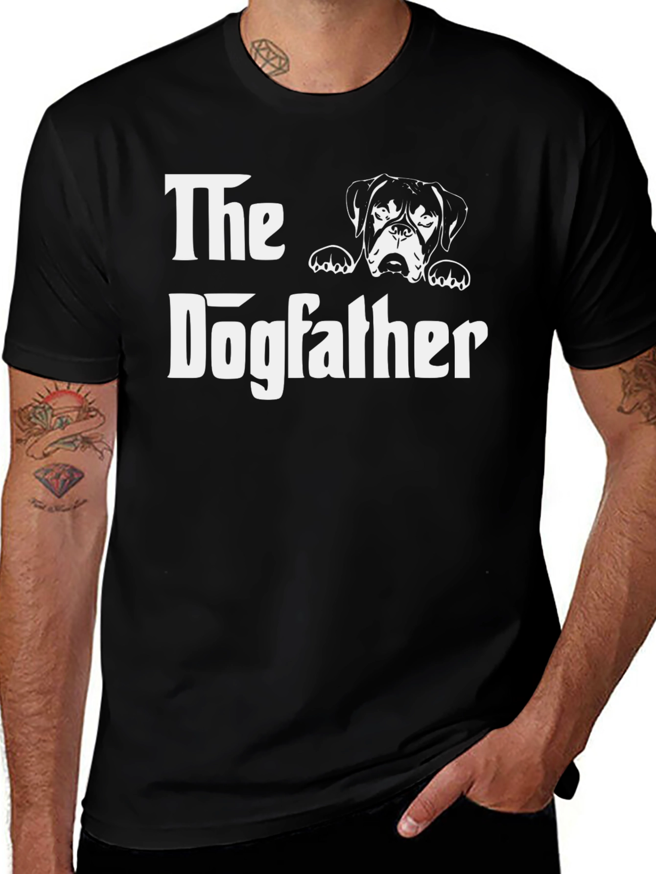 The Dogfather Black T-Shirt