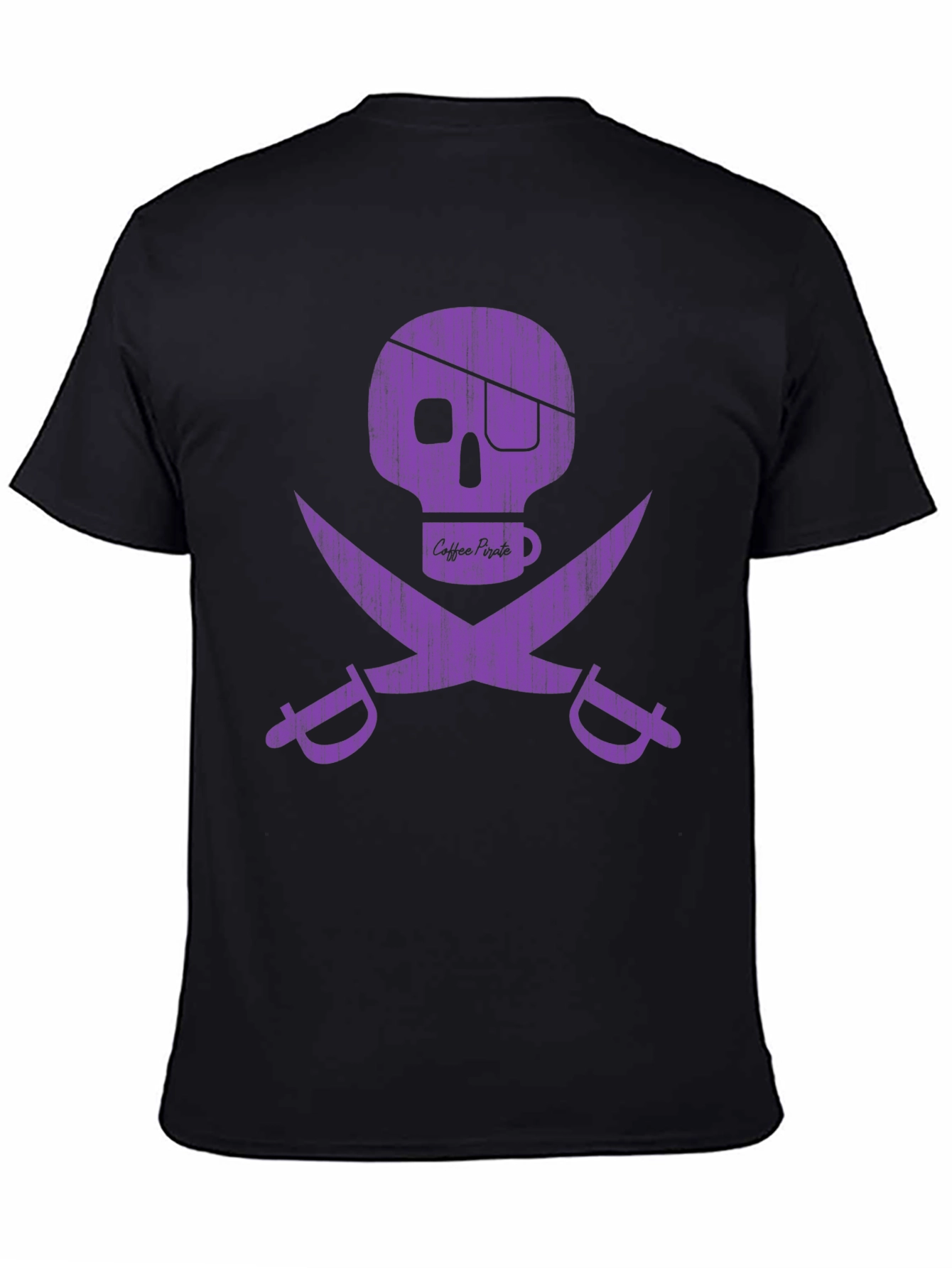 Coffee Pirate Graphic T-Shirt - Skull & Swords