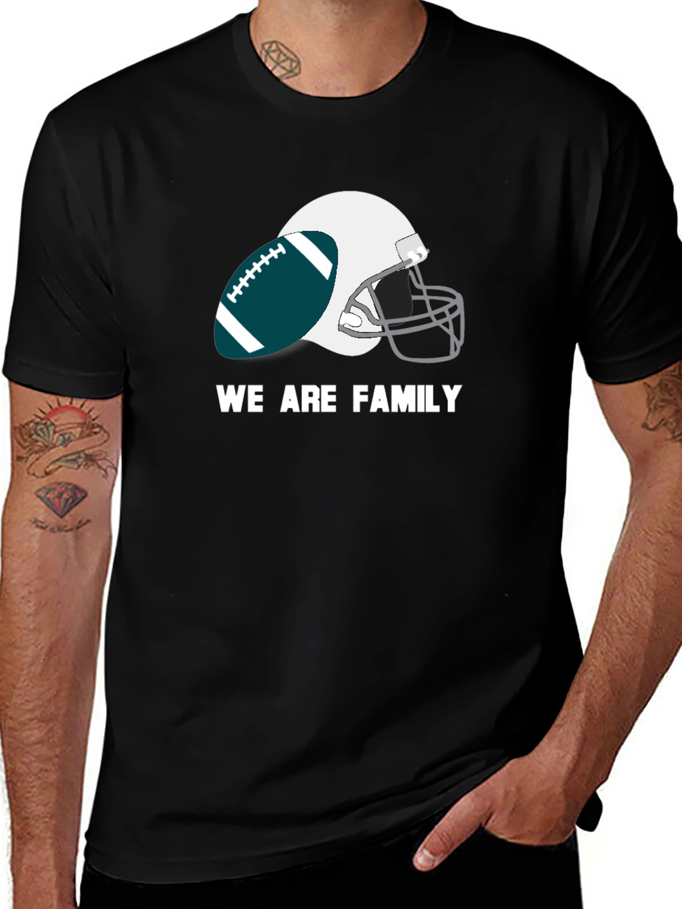 We Are Family Football T-Shirt