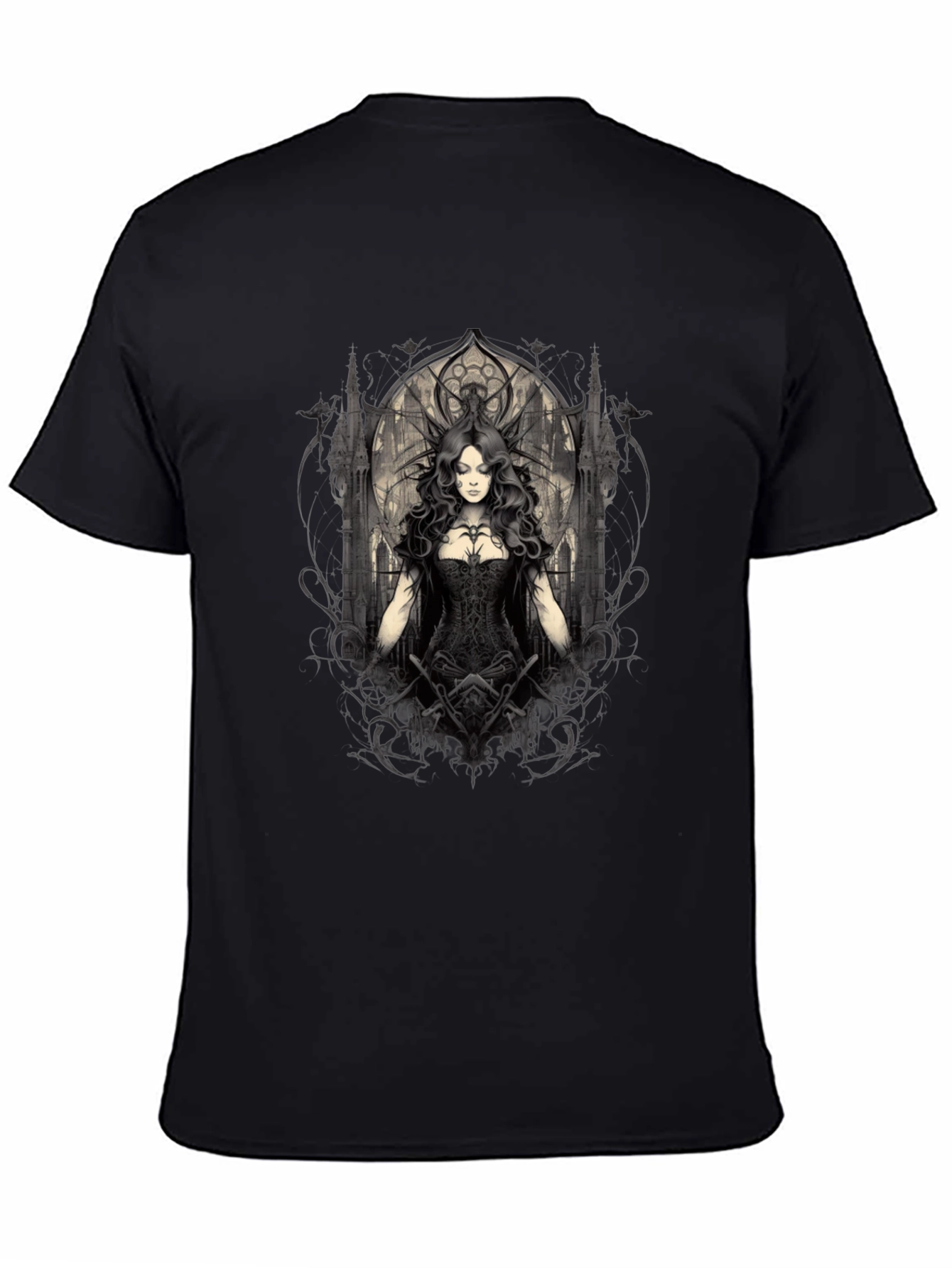 Gothic Queen T-Shirt - Dark Fantasy Apparel