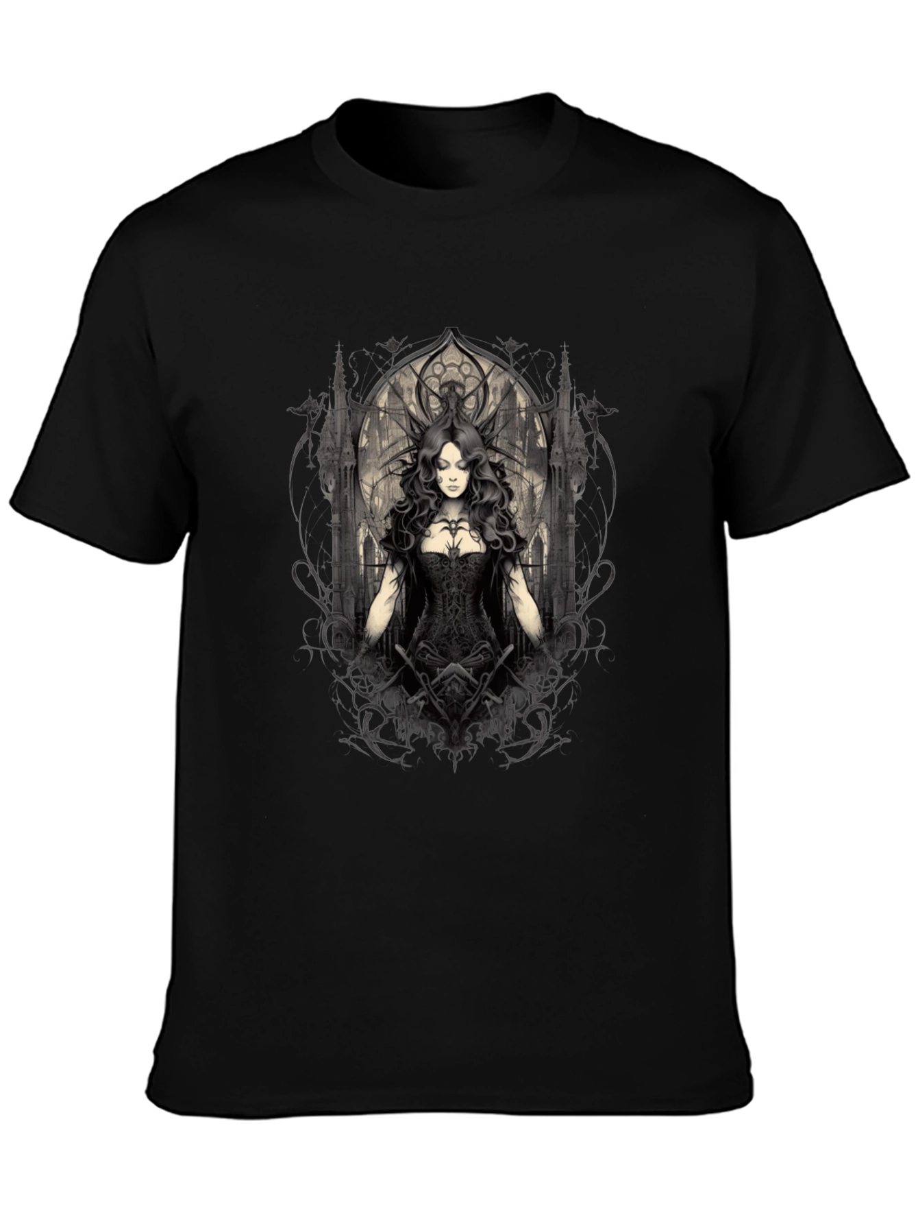 Gothic Queen T-Shirt - Dark Fantasy Apparel