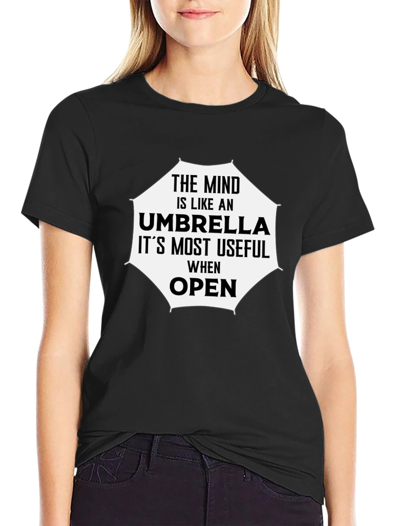 Mind Umbrella T-Shirt - Open Mind Philosophy Tee