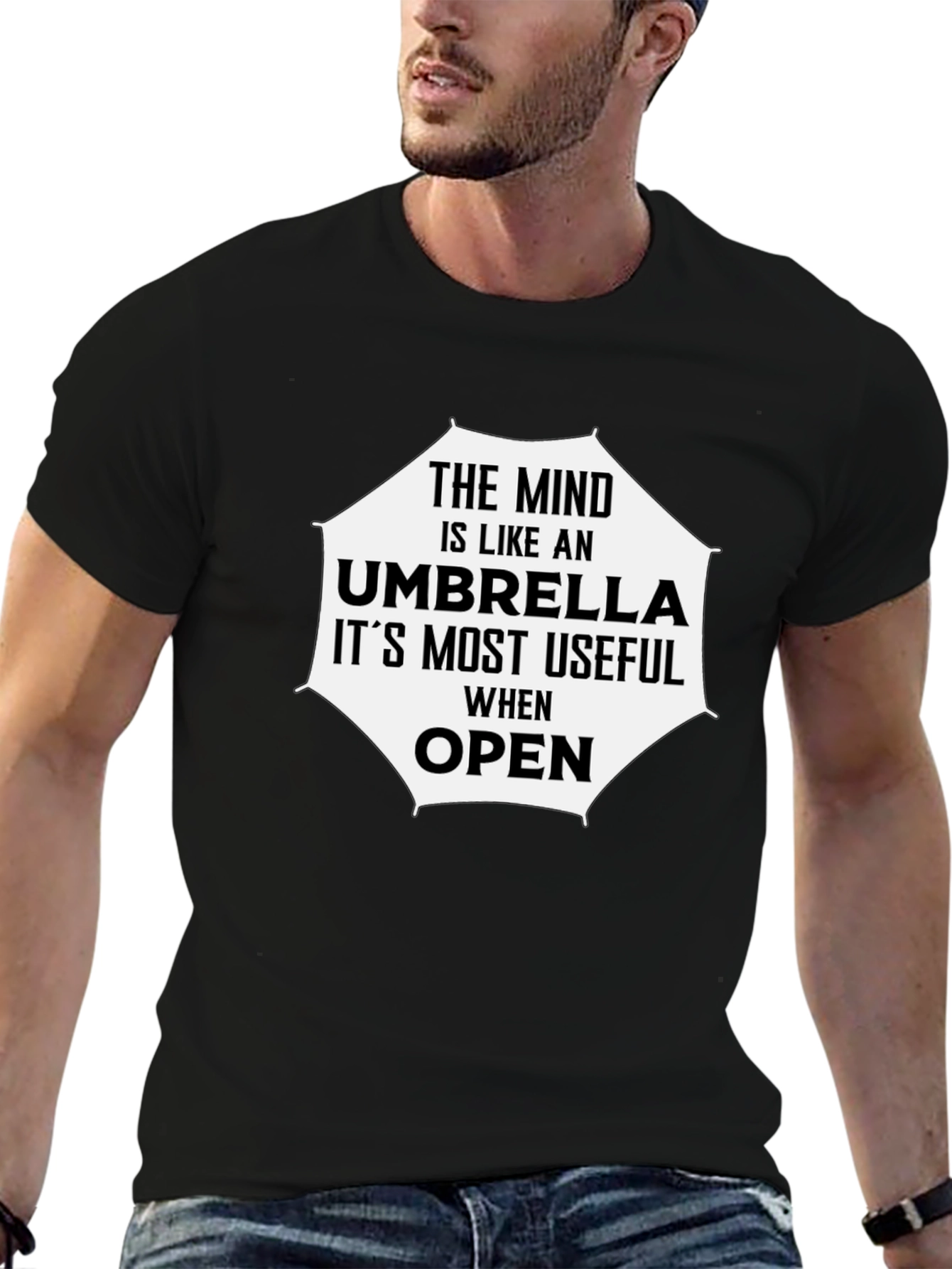 Mind Umbrella T-Shirt - Open Mind Philosophy Tee