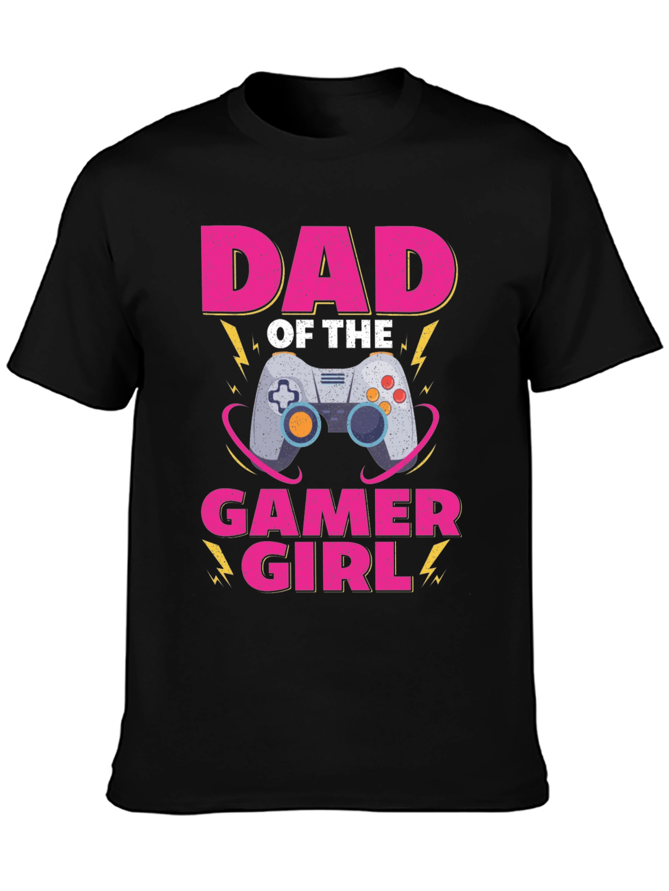 Dad of the Gamer Girl T-Shirt - Black