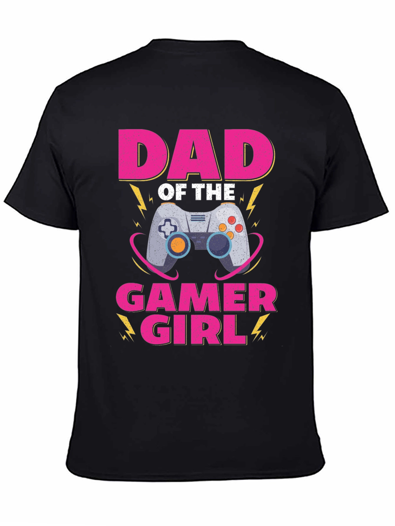 Dad of the Gamer Girl T-Shirt - Black