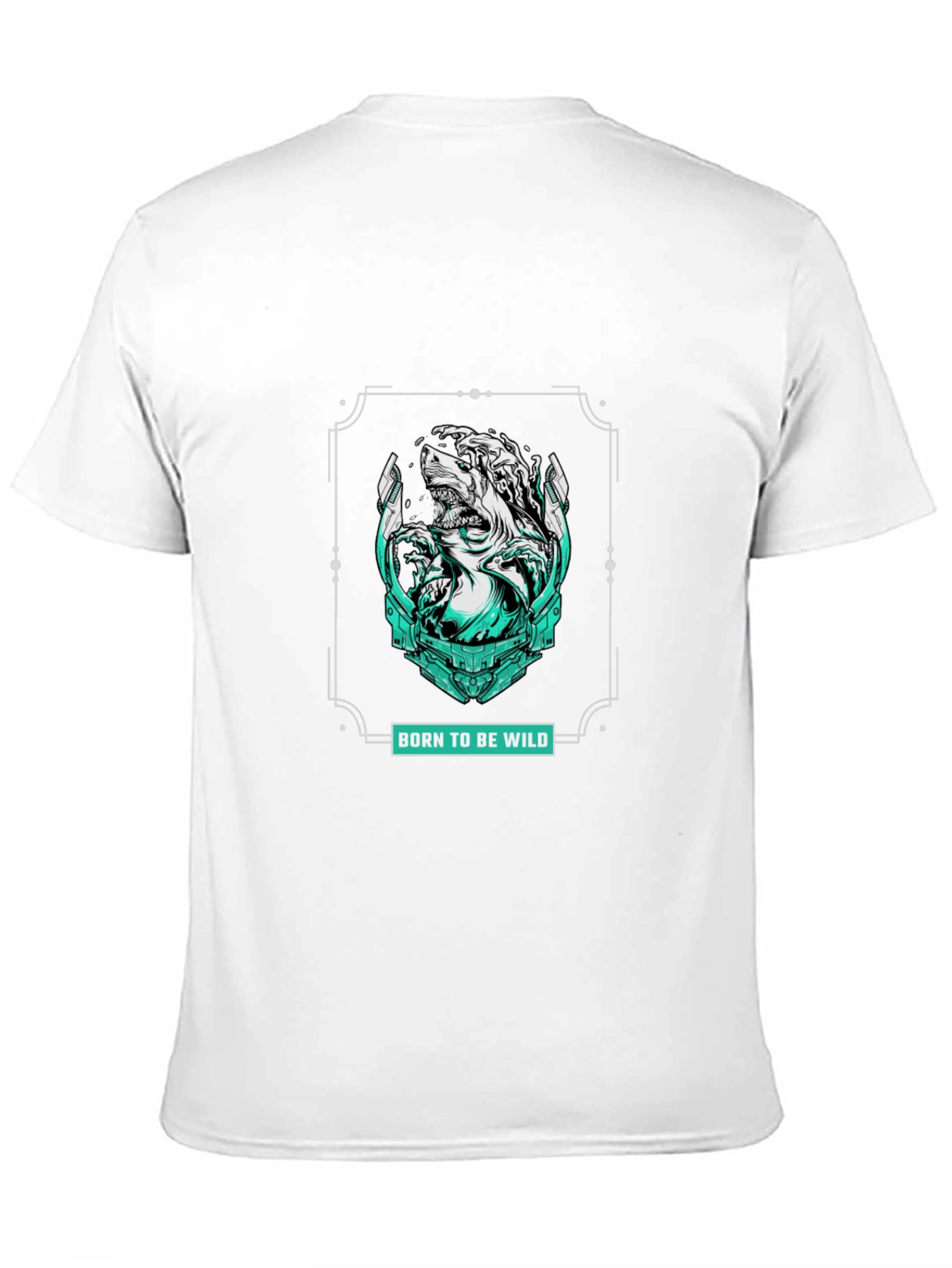 Born to be Wild Graphic Print Black T-Shirt