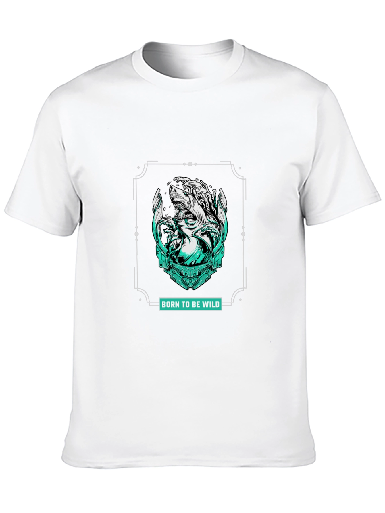 Born to be Wild Graphic Print Black T-Shirt