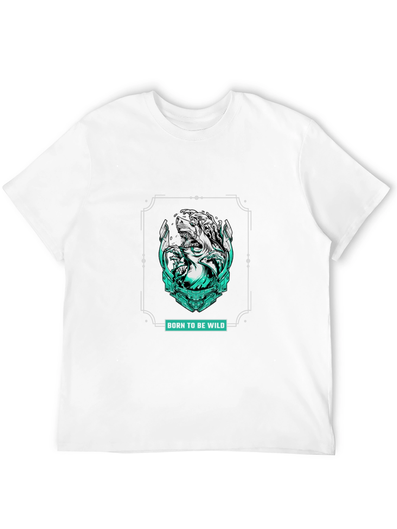 Born to be Wild Graphic Print Black T-Shirt
