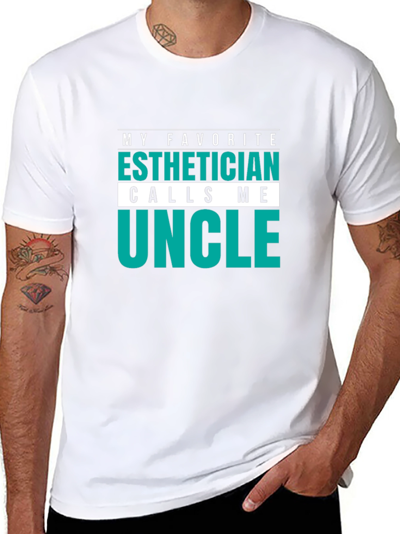 Esthetician Uncle T-Shirt Funny Gift