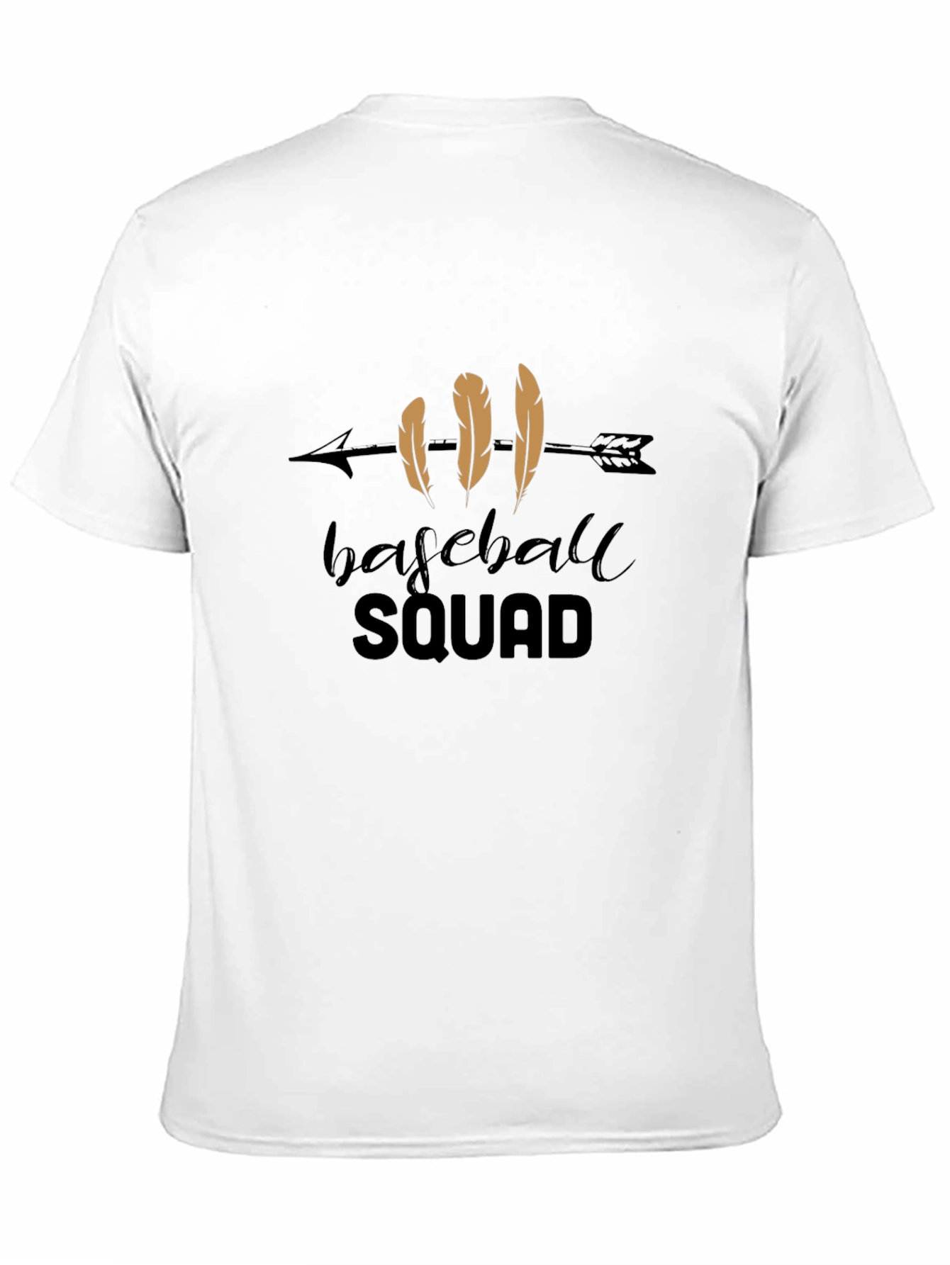 Baseball Squad Graphic Tee - Casual Black T-Shirt