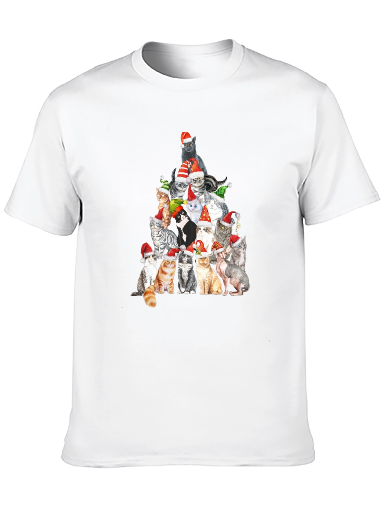 Cat Christmas Tree T-Shirt