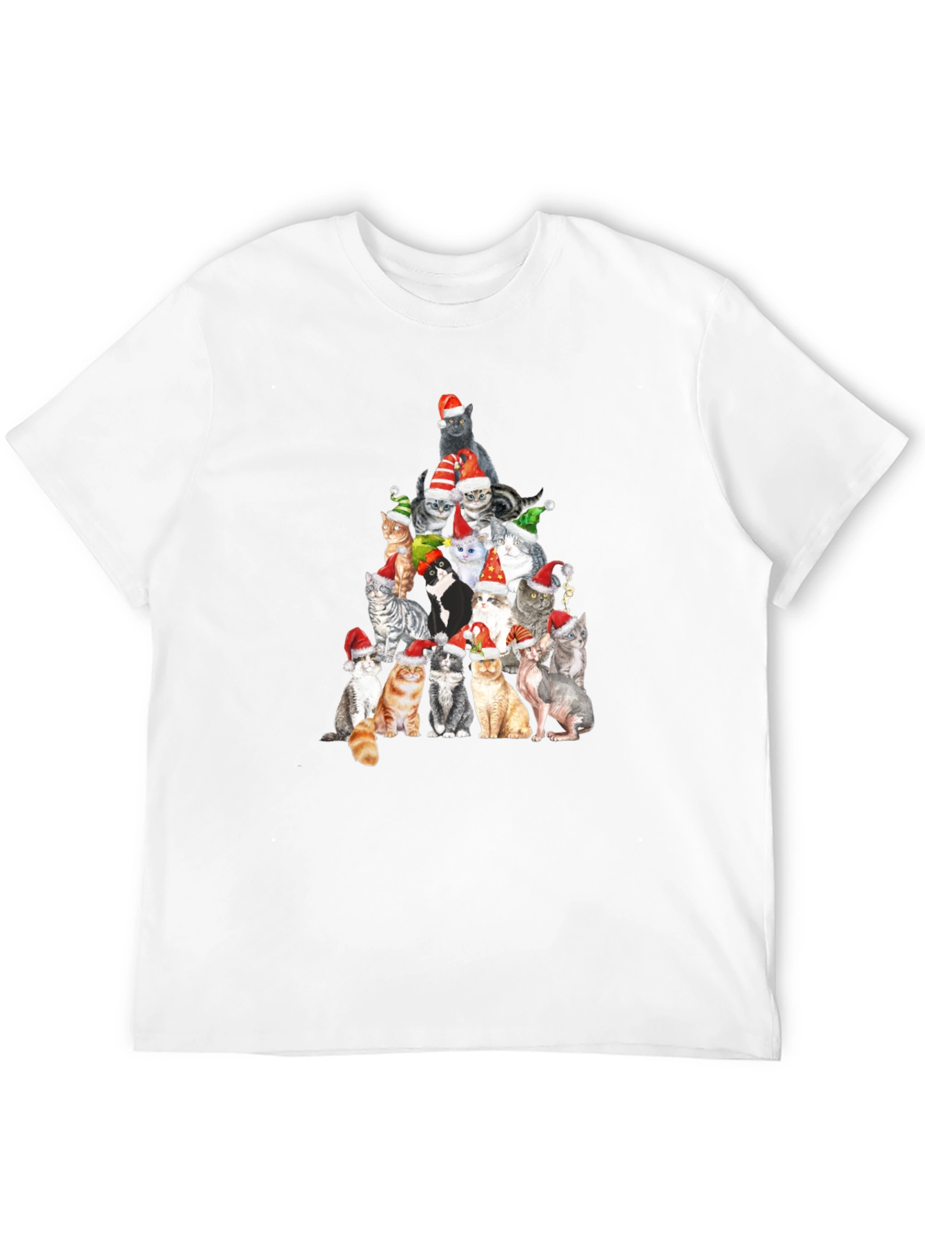 Cat Christmas Tree T-Shirt