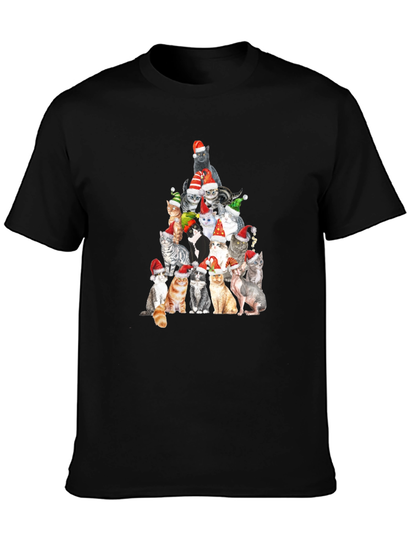 Cat Christmas Tree T-Shirt
