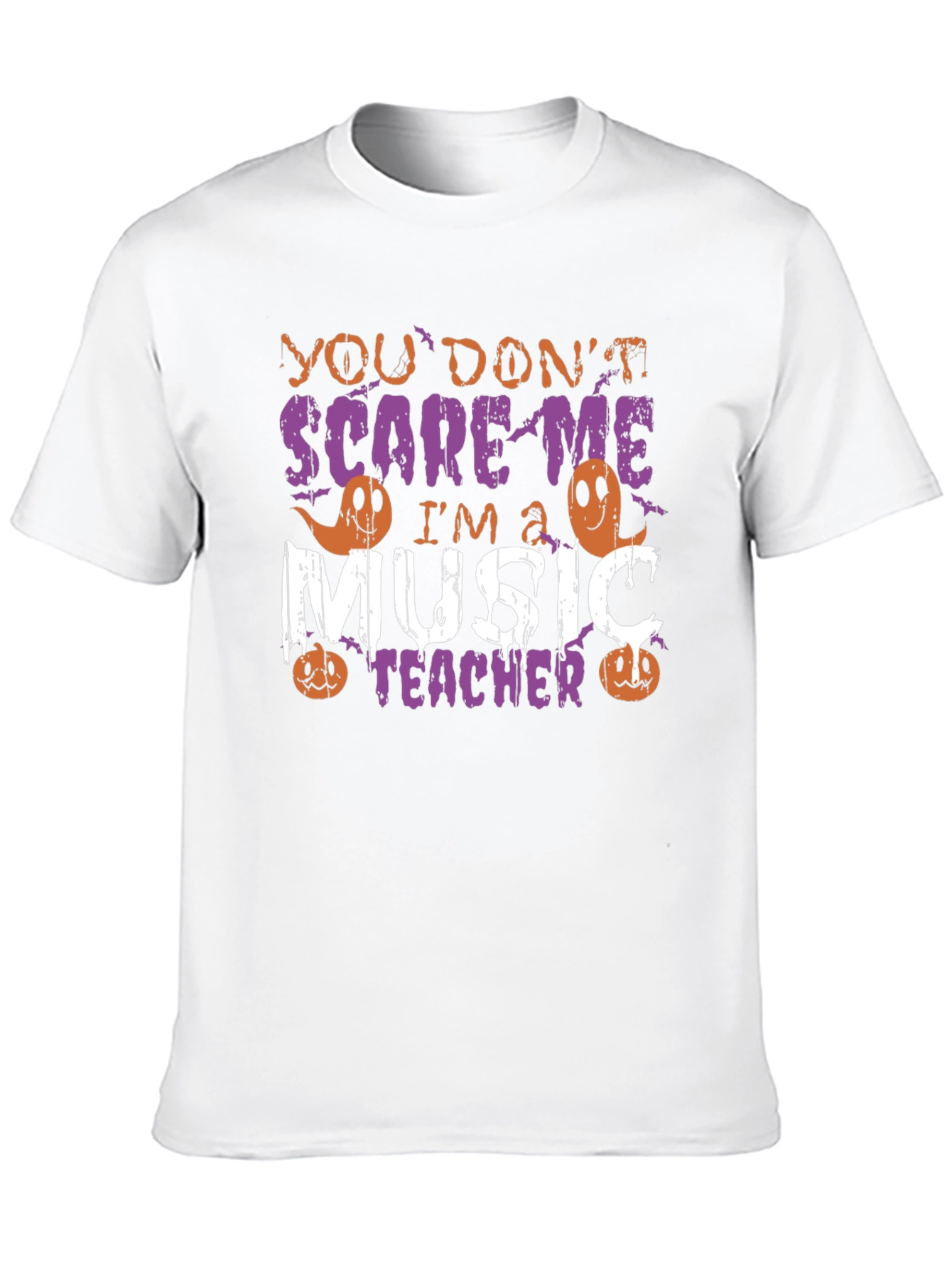 Music Teacher Halloween T-Shirt - You Dont Scare Me!