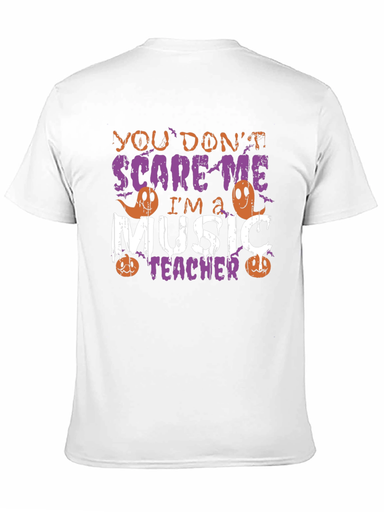 Music Teacher Halloween T-Shirt - You Dont Scare Me!
