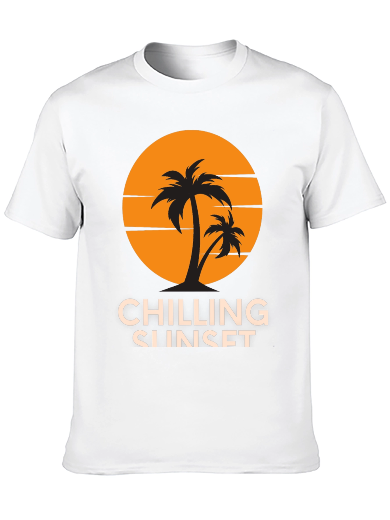 Chilling Sunset Graphic Tee - Tropical Vibes!