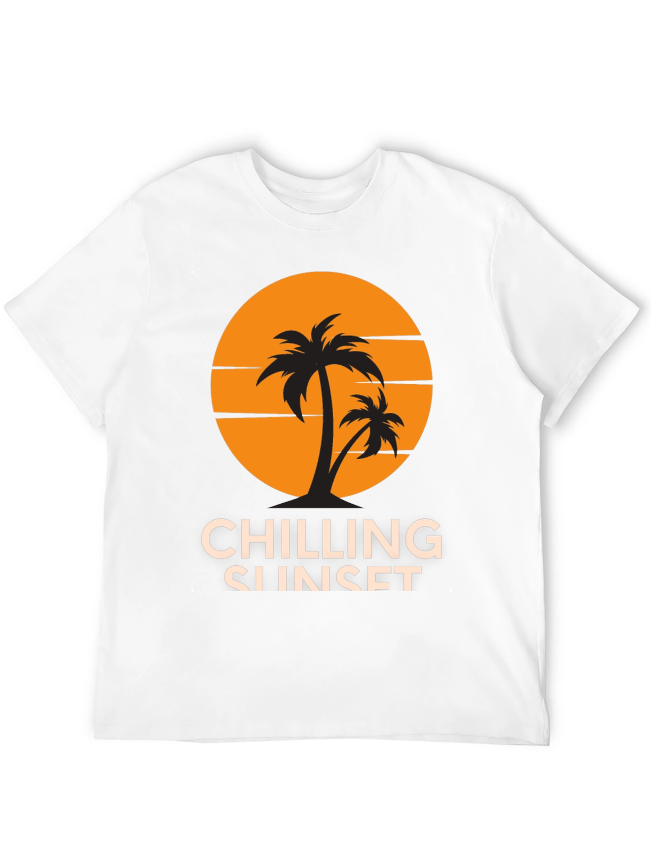 Chilling Sunset Graphic Tee - Tropical Vibes!