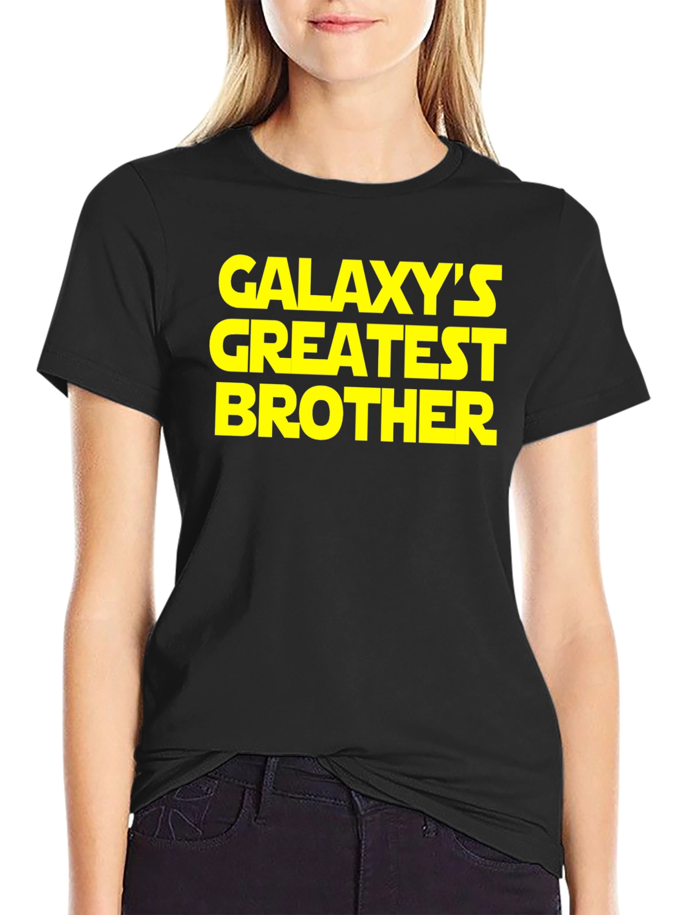 Galaxys Greatest Brother Black T-Shirt
