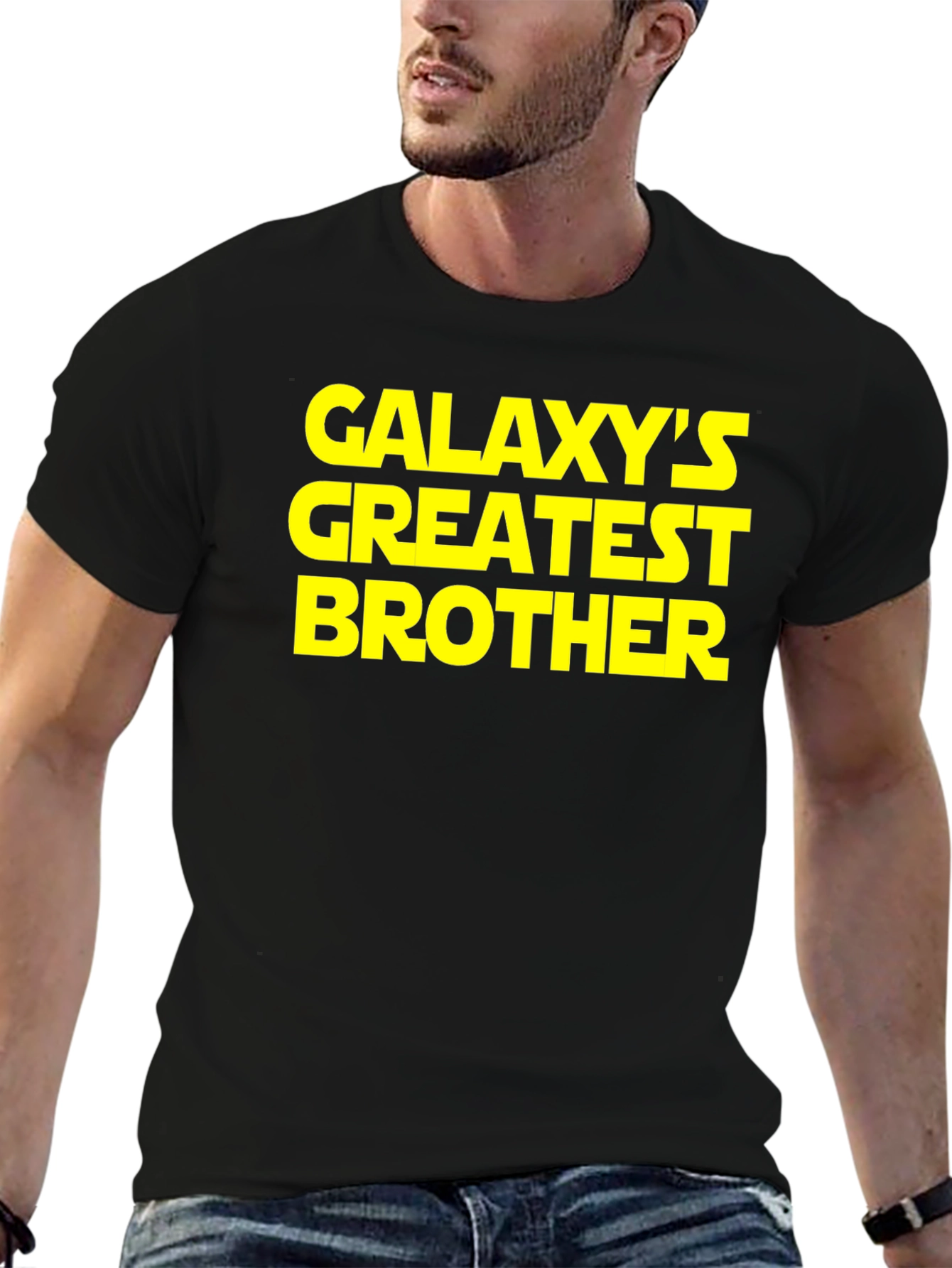 Galaxys Greatest Brother Black T-Shirt