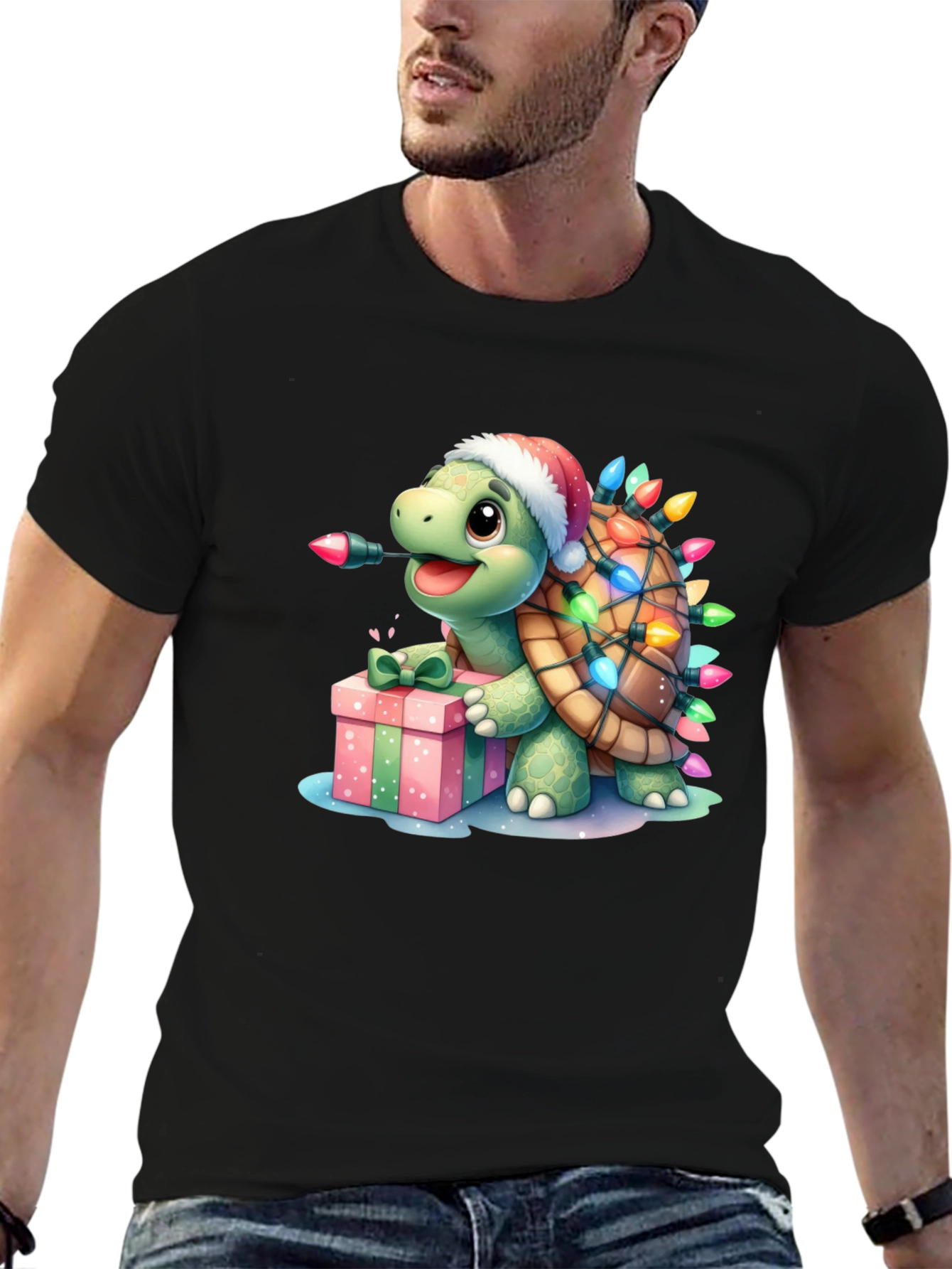 Festive Turtle Graphic Tee