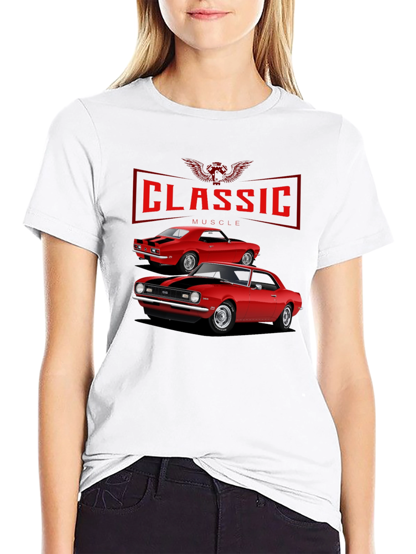 Classic Muscle Car Graphic T-Shirt