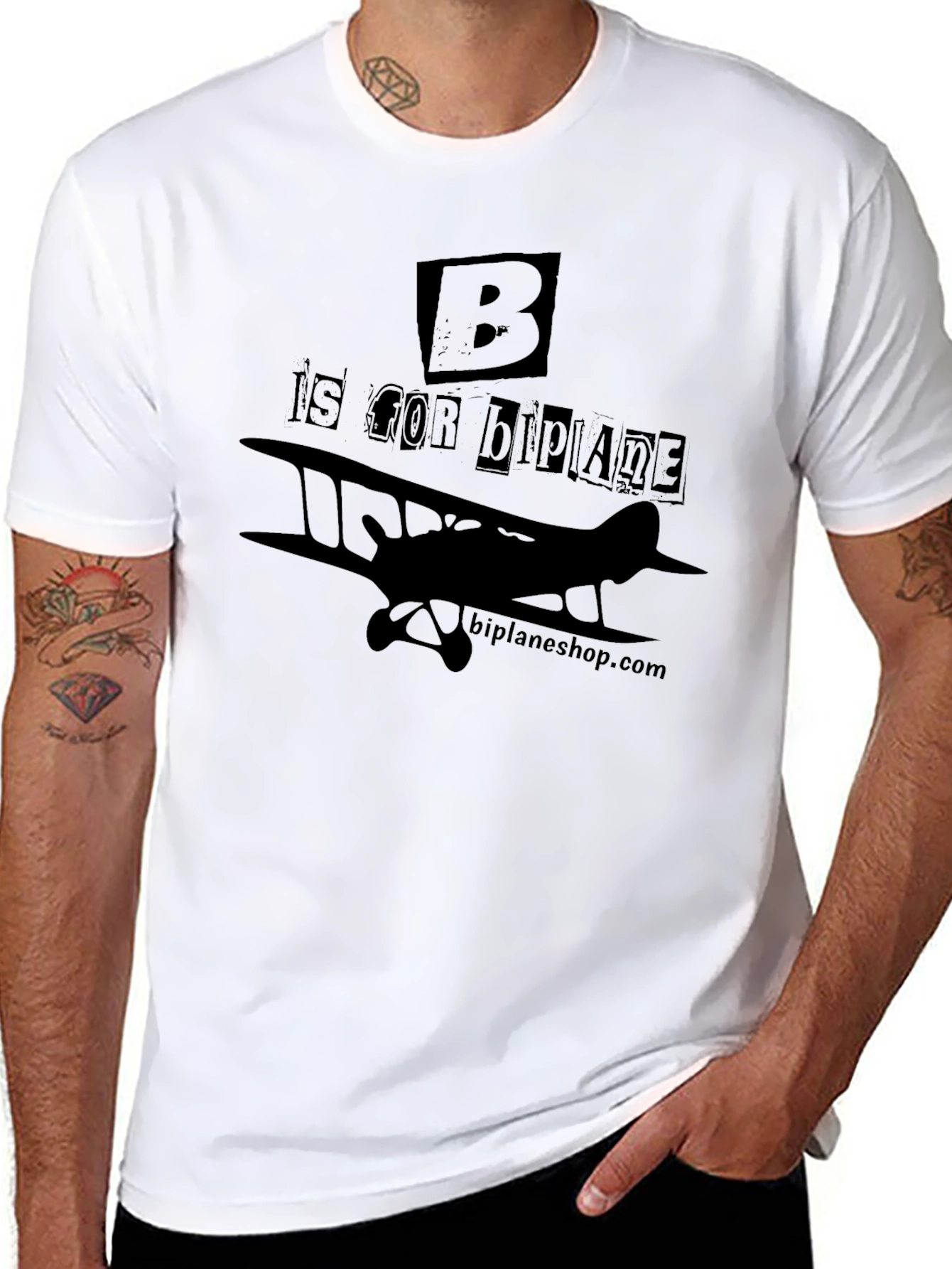 B is for Biplane T-Shirt - Aviation Tee