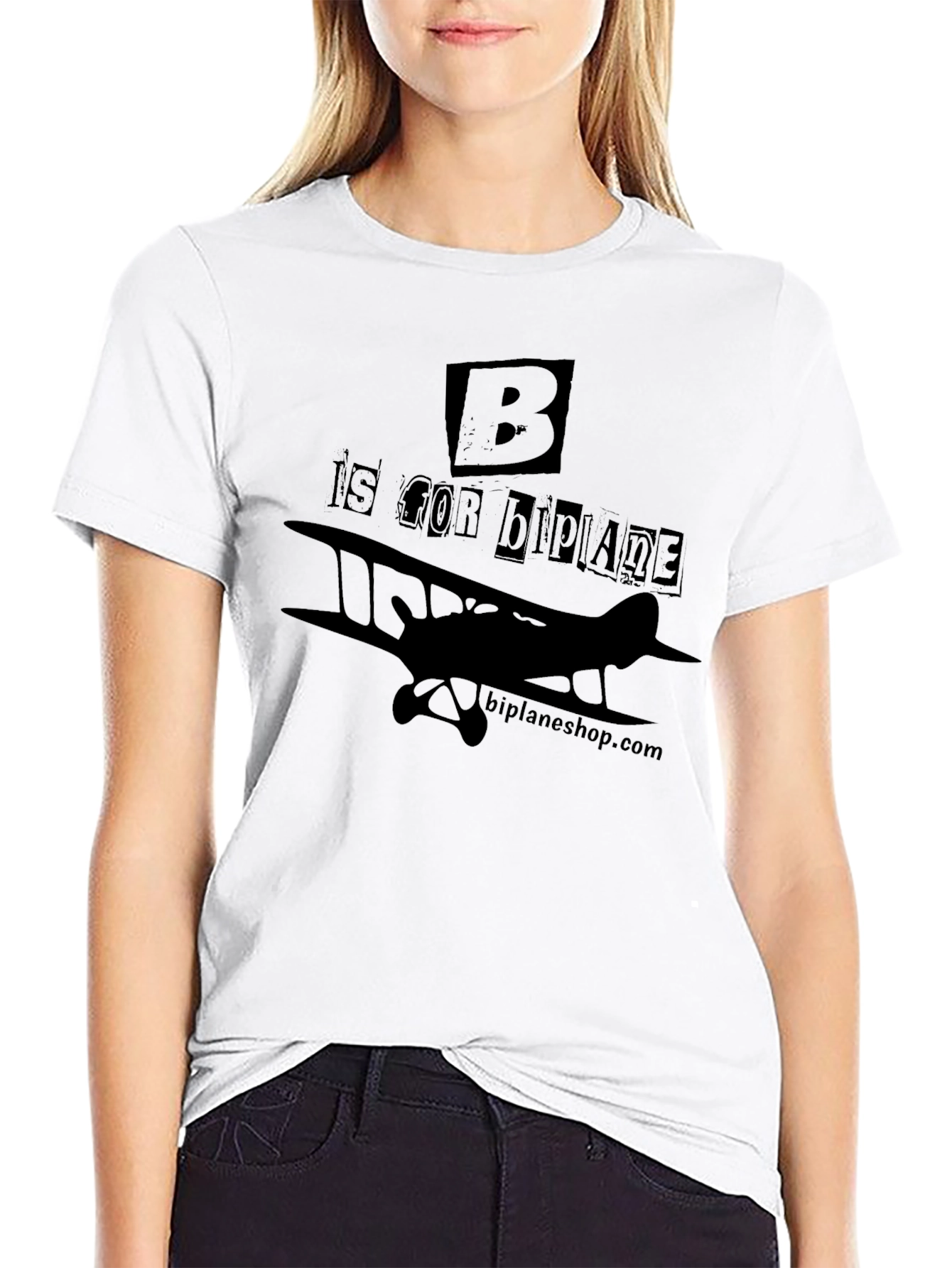 B is for Biplane T-Shirt - Aviation Tee