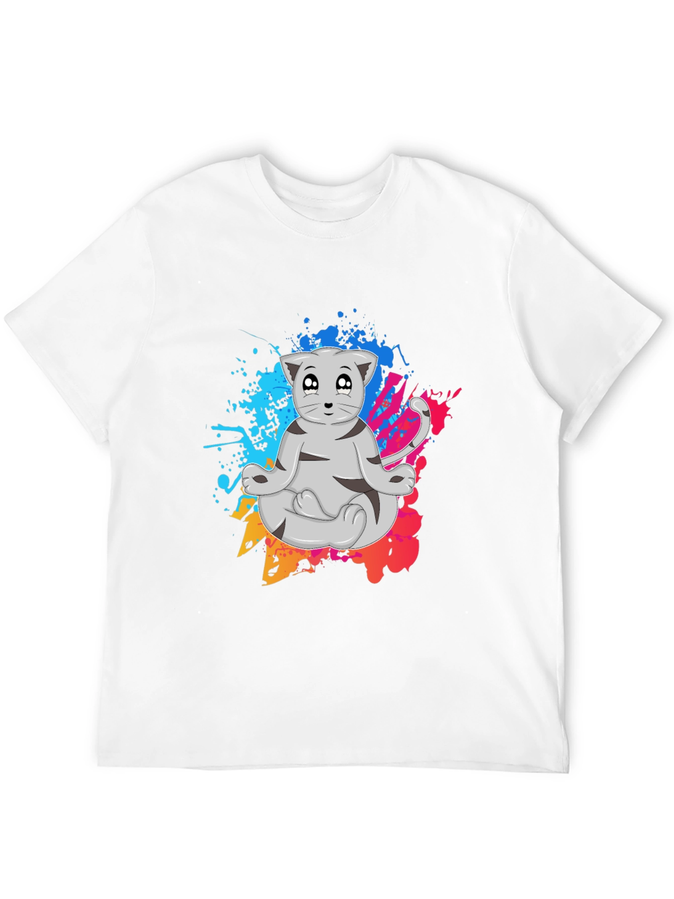 Zen Cat T-Shirt - Meditating Feline Tee