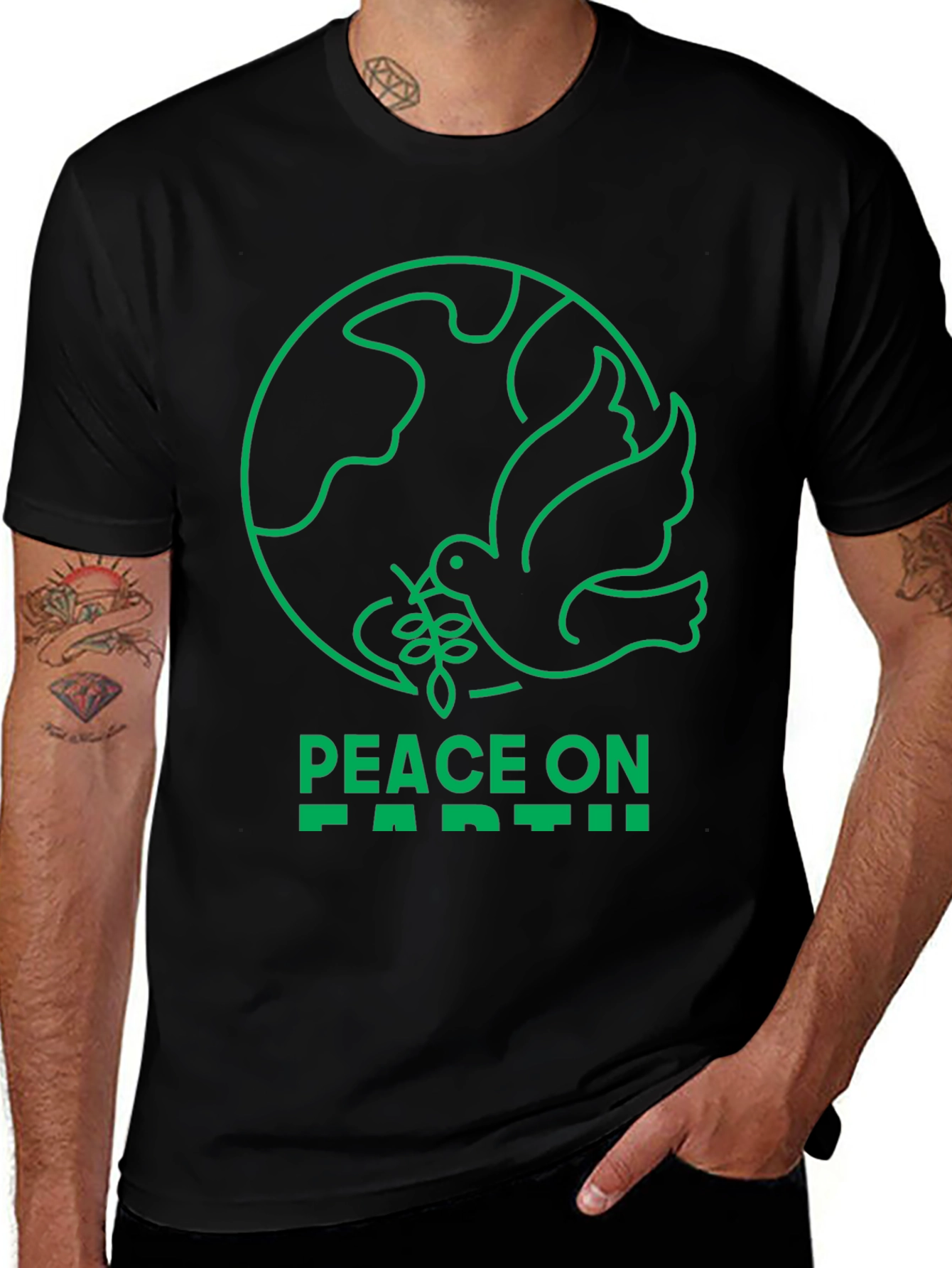 Peace On Earth Graphic T-Shirt