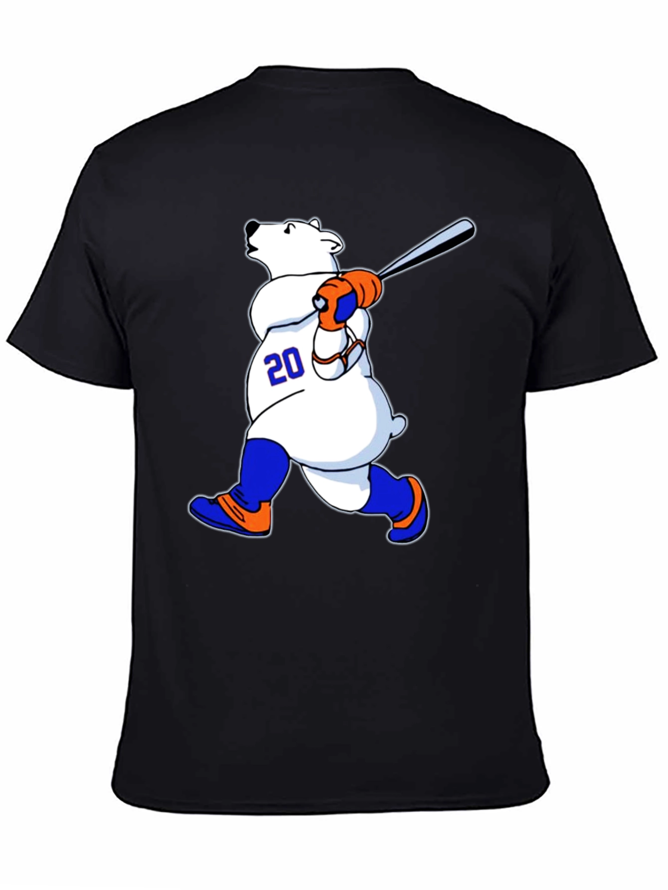 Baseball Polar Bear Graphic Tee