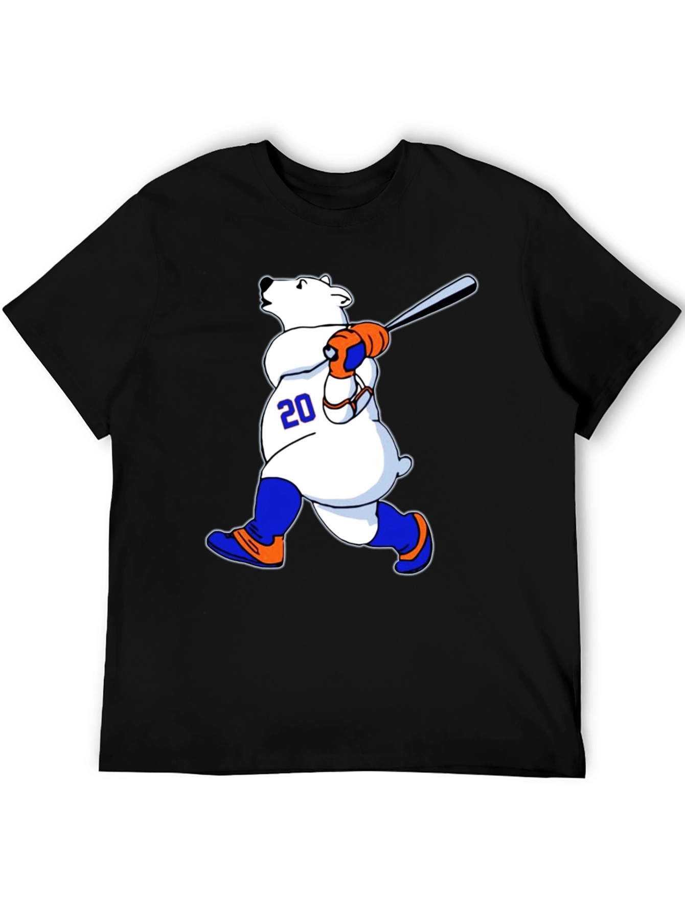 Baseball Polar Bear Graphic Tee