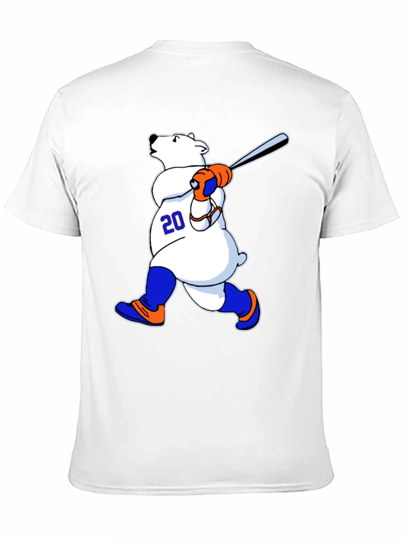 Baseball Polar Bear Graphic Tee