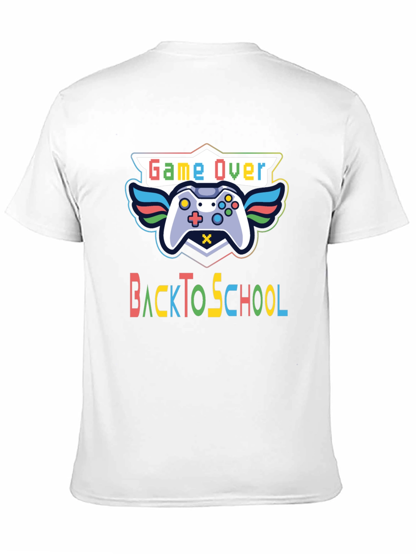 Game Over Back To School Black T-Shirt