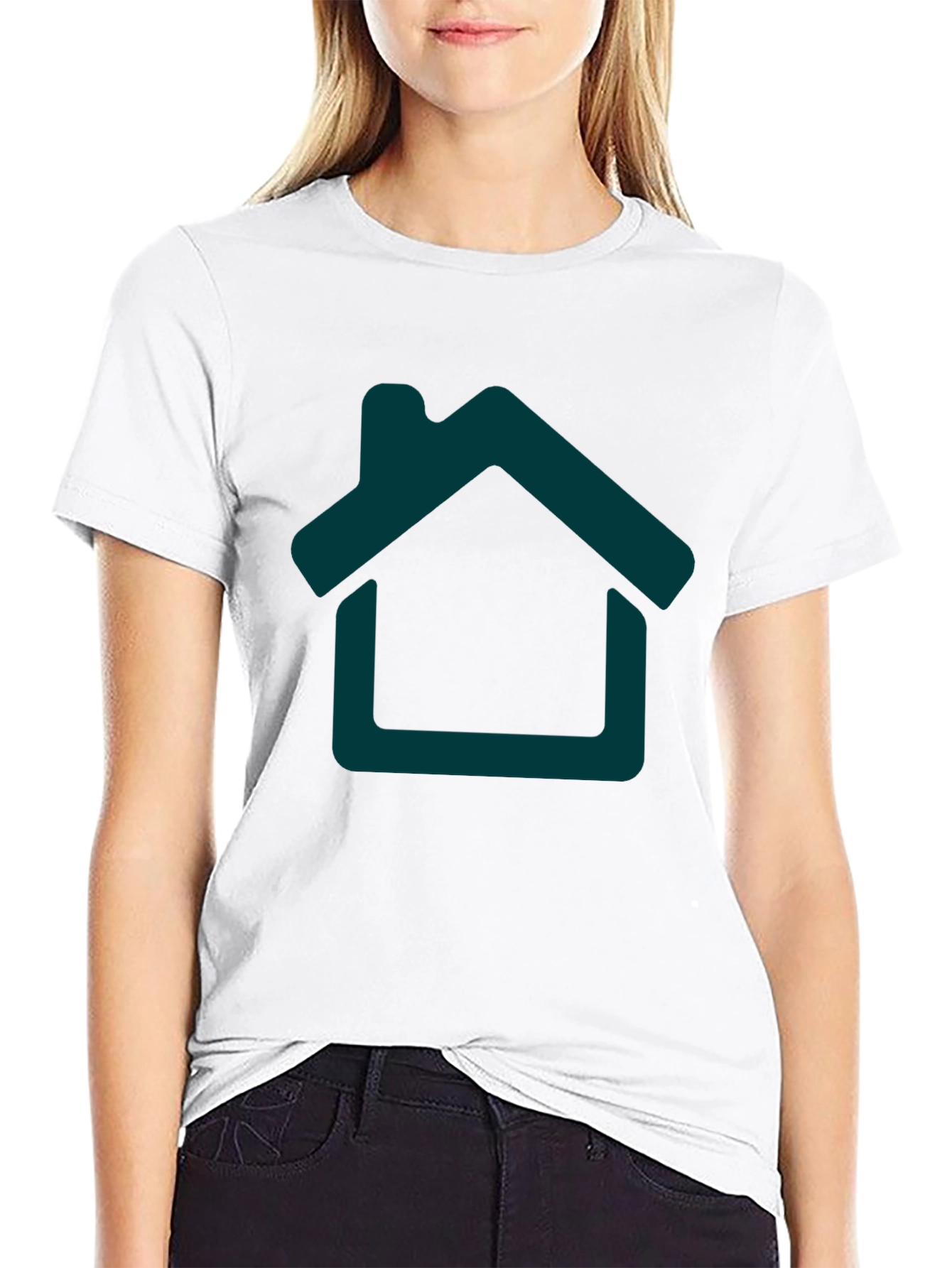 Home Icon Graphic Tee - Black