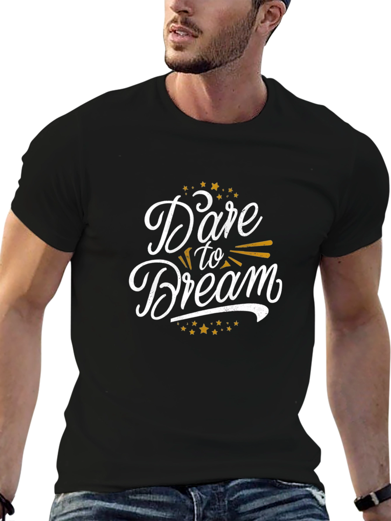 Dare to Dream Graphic T-Shirt - Black