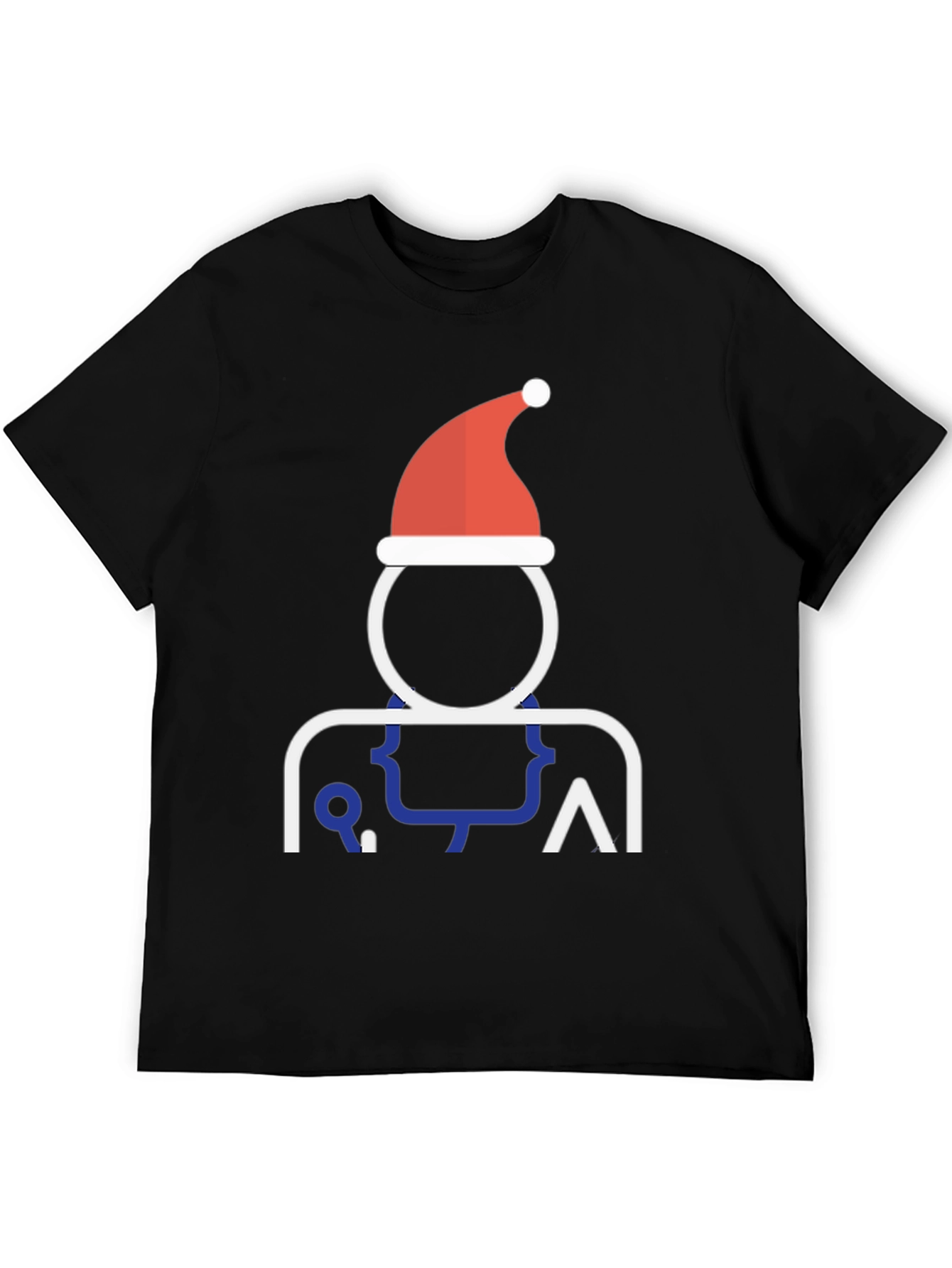 Christmas Coder Tee - Santa Hat Programmer T-Shirt