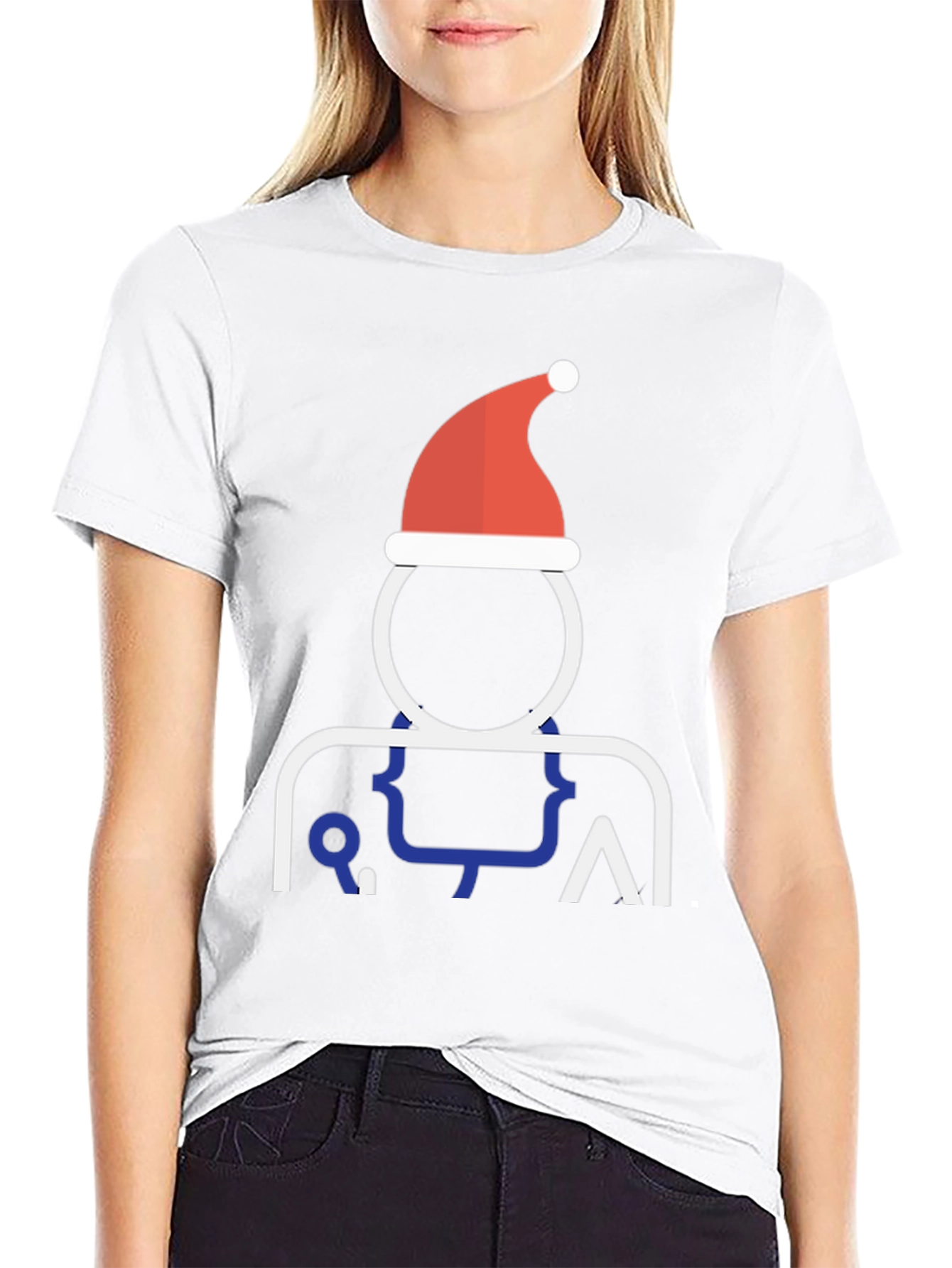 Christmas Coder Tee - Santa Hat Programmer T-Shirt