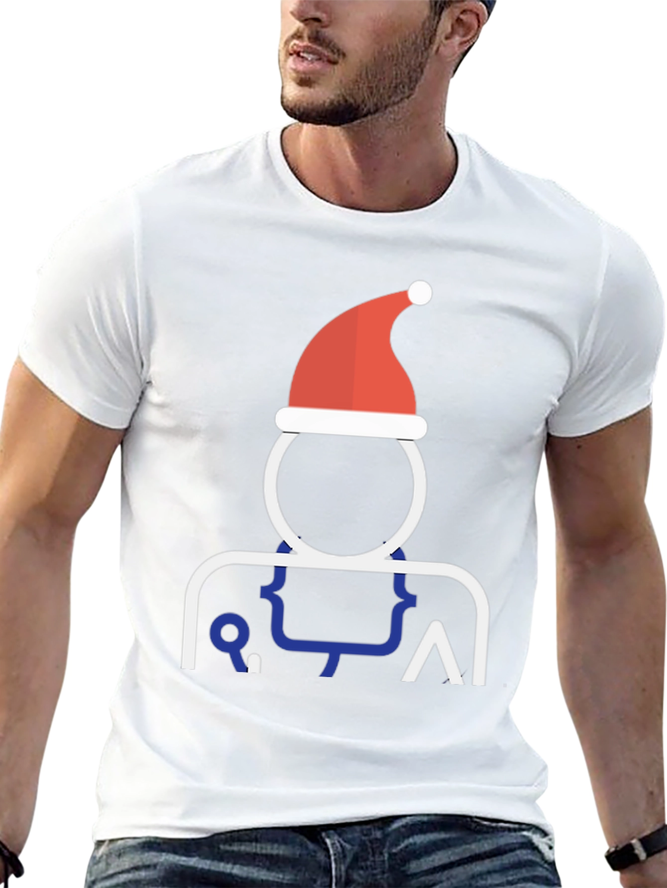 Christmas Coder Tee - Santa Hat Programmer T-Shirt