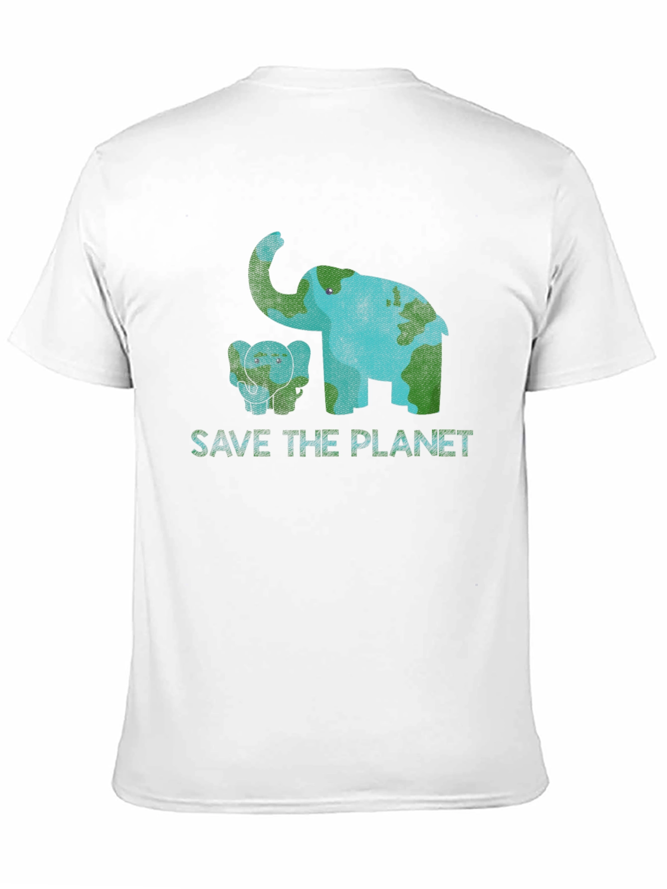Save the Planet Elephant Graphic Tee - Eco-Friendly